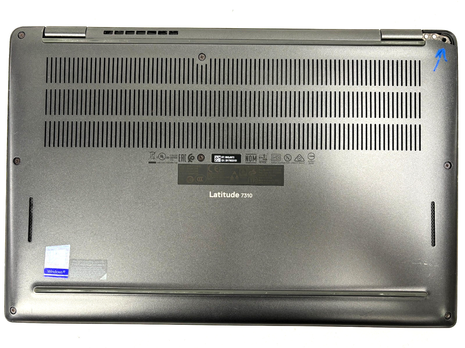 Dell Latitude 7310 i5 10310U 1.7GHz 16GB NO SSD FAIR BATTERY HARD KEYS PARTS