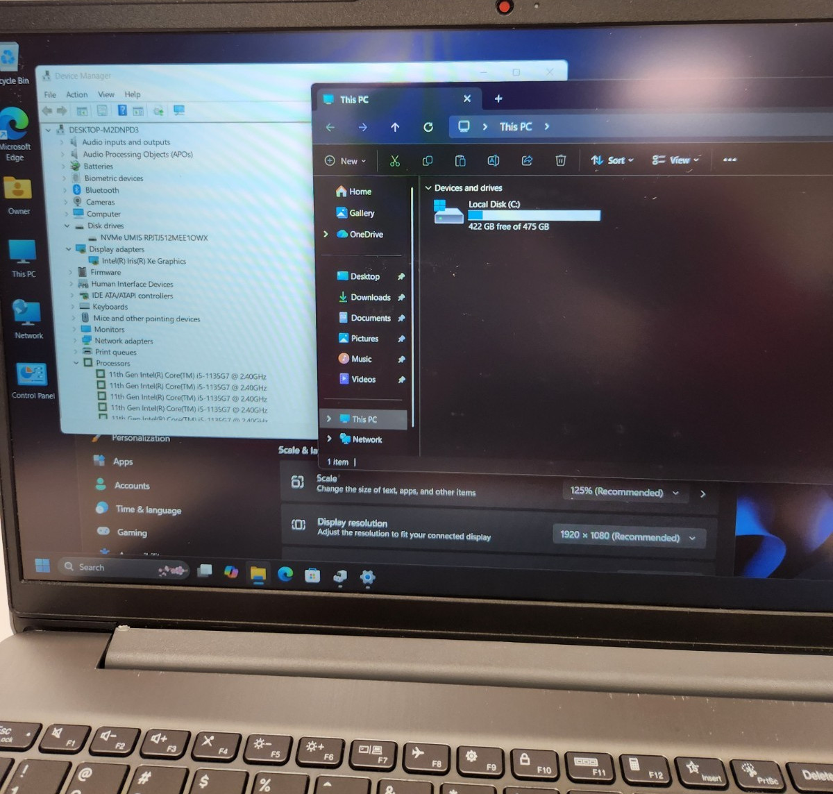 Lenovo IdeaPad 3 15ITL6 Core i5-1135G7, 20GB RAM, 500GB NVME, TCH SCRN #0441