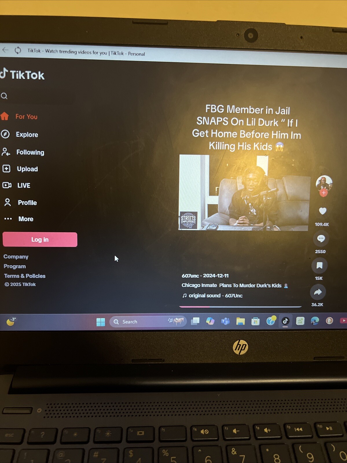 “TICTOC” Hp Labtop With Tictoc App. Barely Used