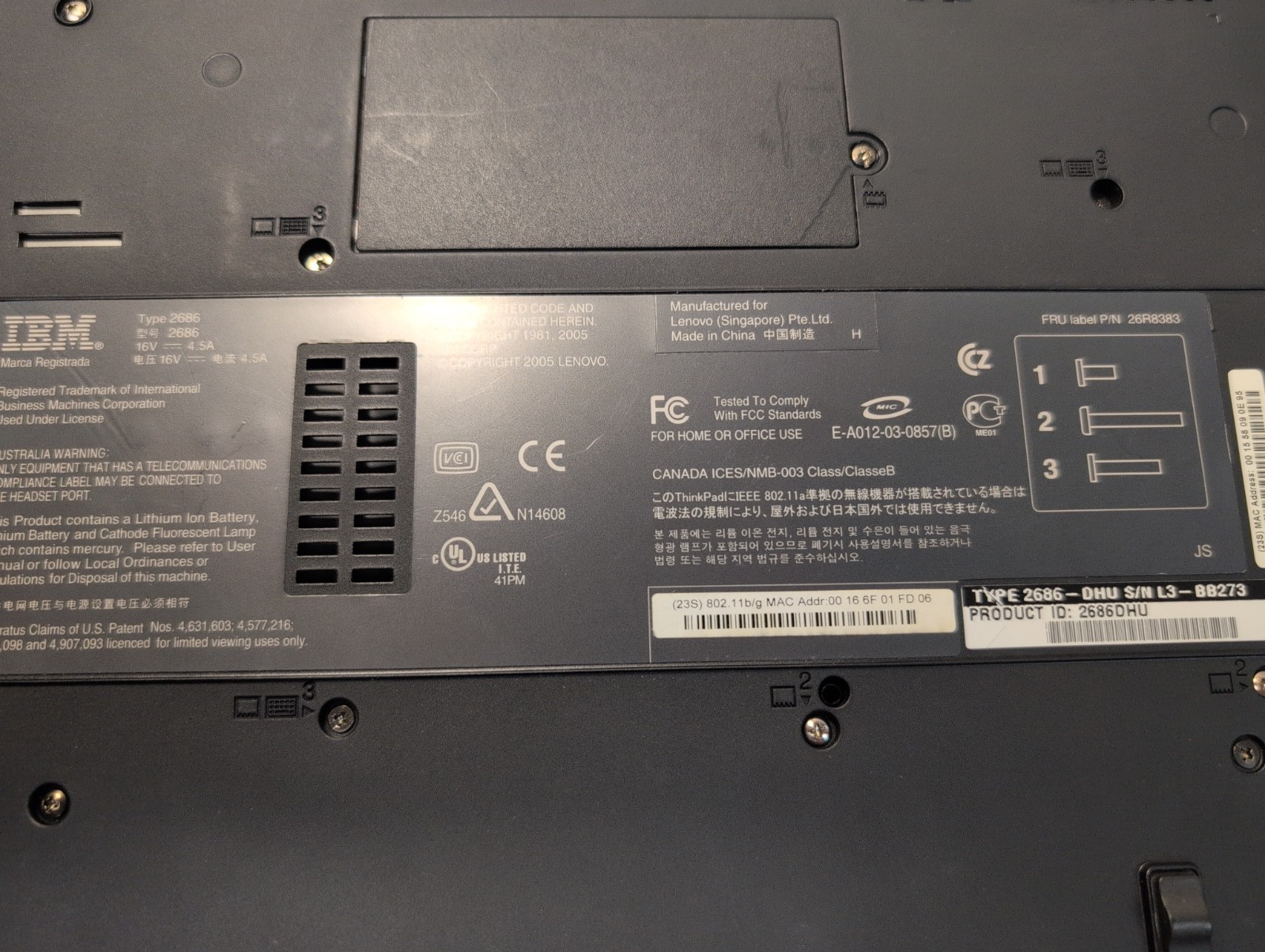 🔥 Lenovo Thinkpad T43 14″ Laptop Pentium M 1.73GHz/ 1.5GB RAM (NO HDD/CADDY)-