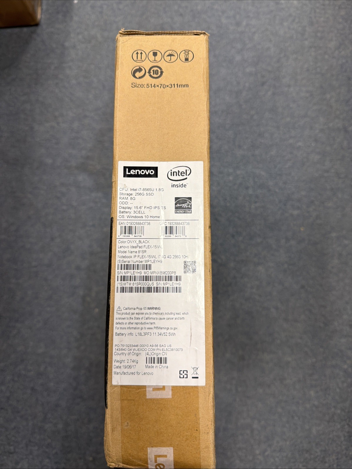 Lenovo IdeaPad Flex 15 15.6″ (256GB SSD, Intel Core i7 8th Gen. 4.60 GHz,…