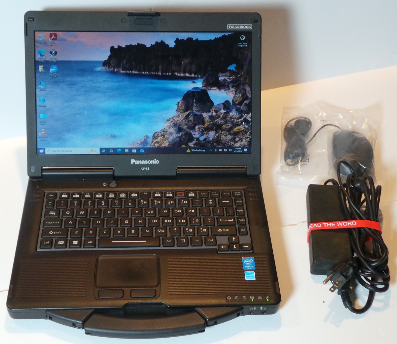 Panasonic CF-53 i5-4520 14” Touchscreen Cell modem WiFi DVD-RW Win 10Pro WORKS!