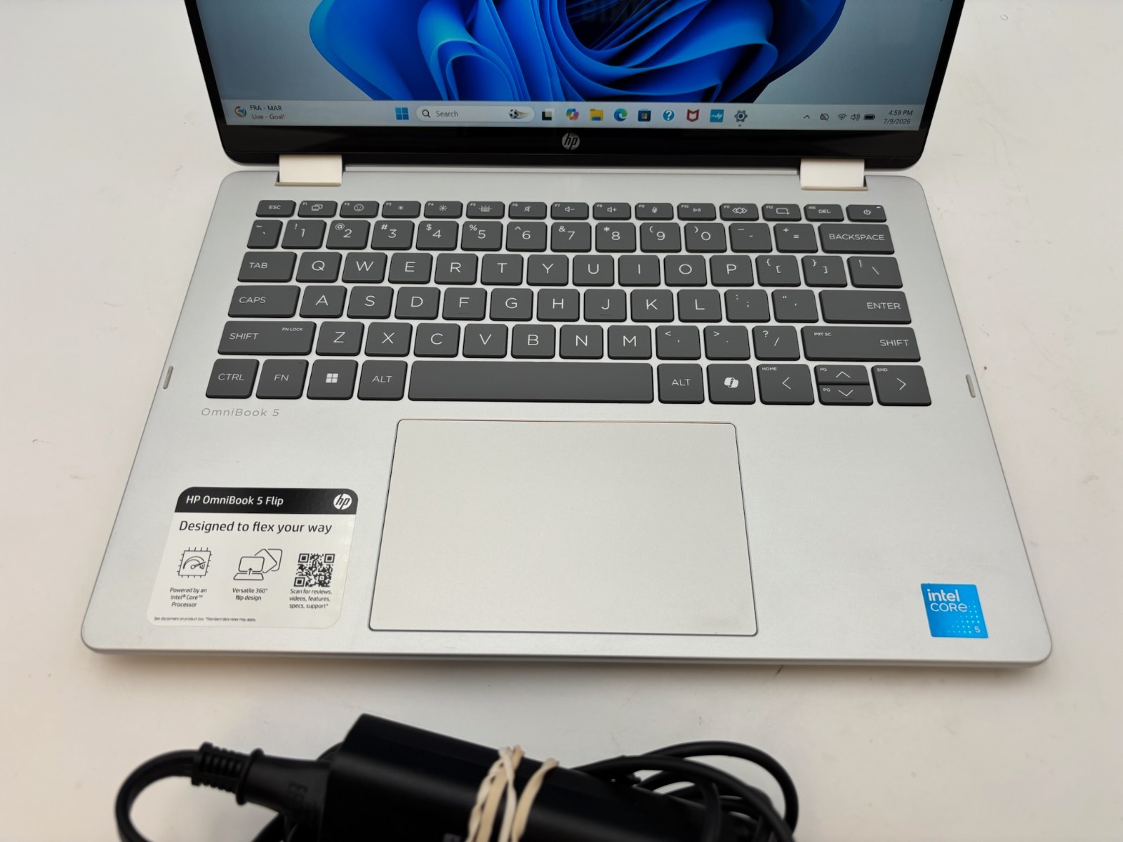 HP OmniBook 5 Flip Laptop 14-fp0013dx 14″ 512 GB SSD 8 GB RAM Core 5 120U