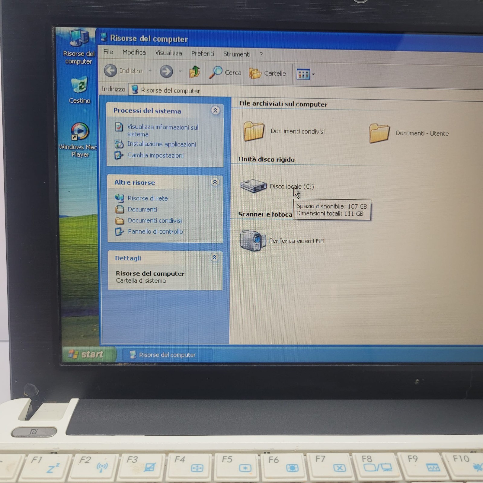 “Mini Xp” Asus Netbook 10” Windows XP PRO 32 BIT