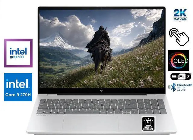HP OmniBook 7 16 in 2K OLED Touch 120Hz Core 9 270H 16GB RAM 512GB SSD 5MP