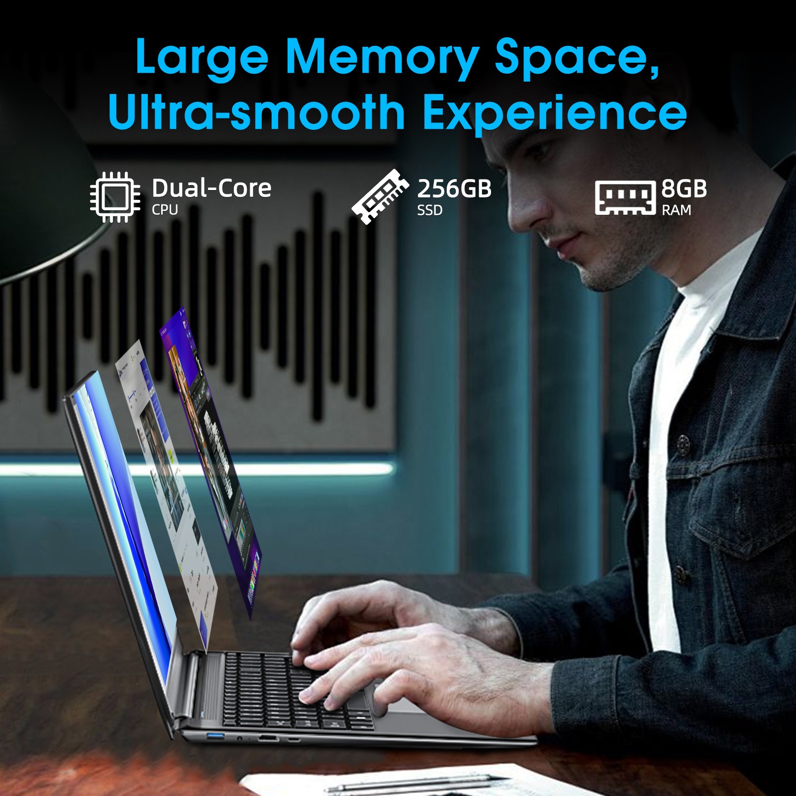 SGIN 15.6″ Laptop 24GB RAM 512GB SSD Intel Celeron Quad-Core 2.8 GHz HD 1080P