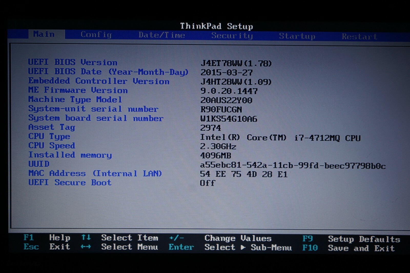 ^ Lenovo ThinkPad L540 i7-4712MQ @ 2.3GHz 15.6″ 4GB Ram No HD #C1252