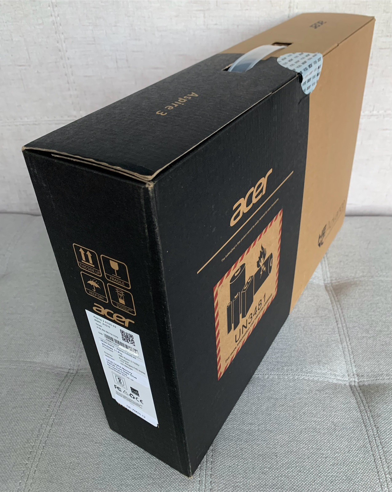 Acer Aspire 3 Laptop 15.6” Antiglare FHD Display 12GB RAM 256GB SSD Ryzen 3 New