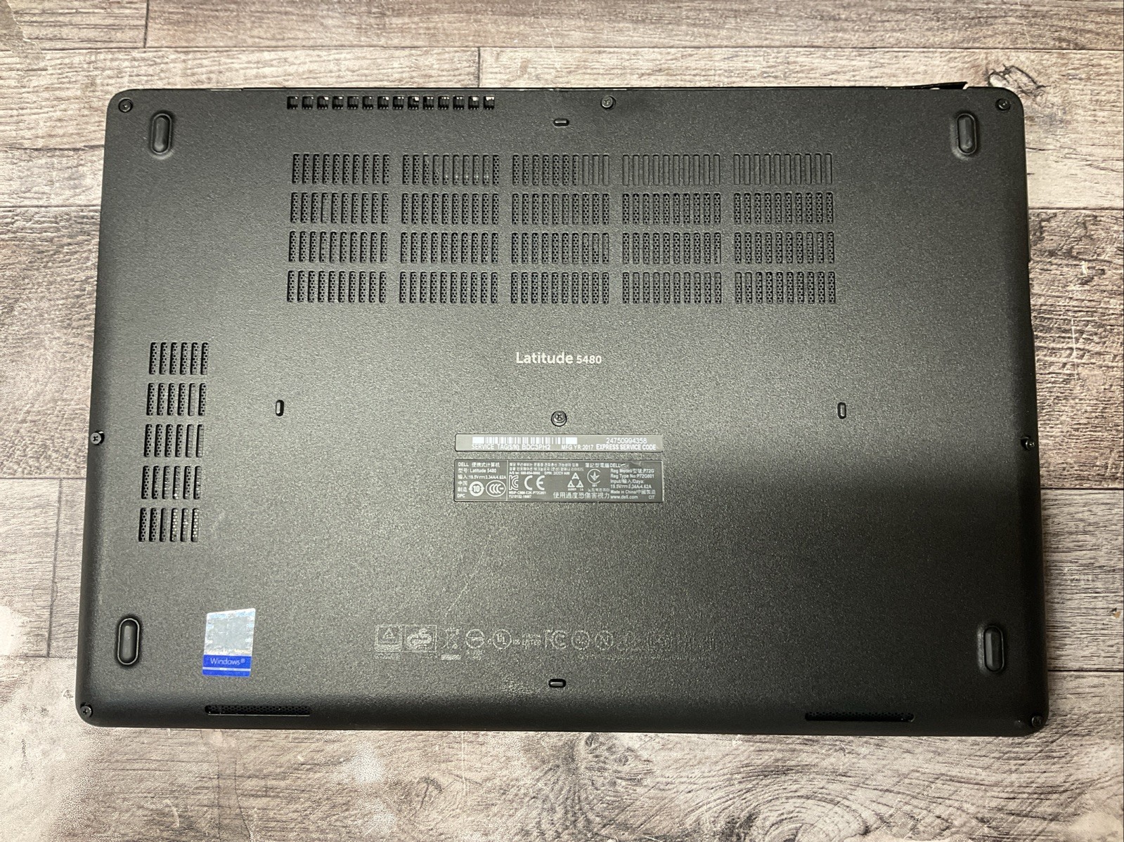 Lot of 5 Dell Latitude 5480 / i5 6th Gen / No RAM / No SSD / J6