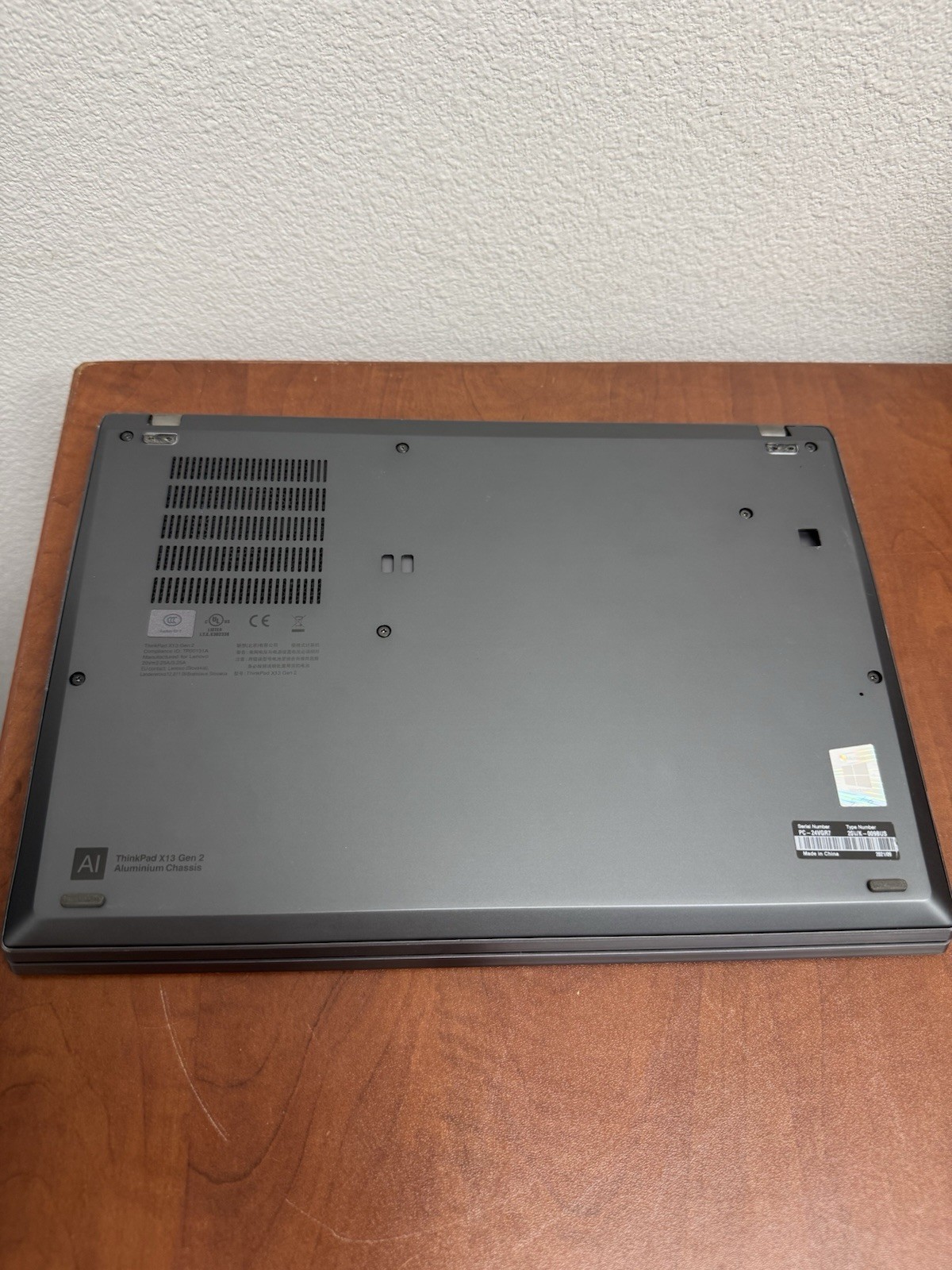 Lenovo ThinkPad X13 Gen 2 i7-1165G7 16GB RAM Silver Touchscreen NO SSD