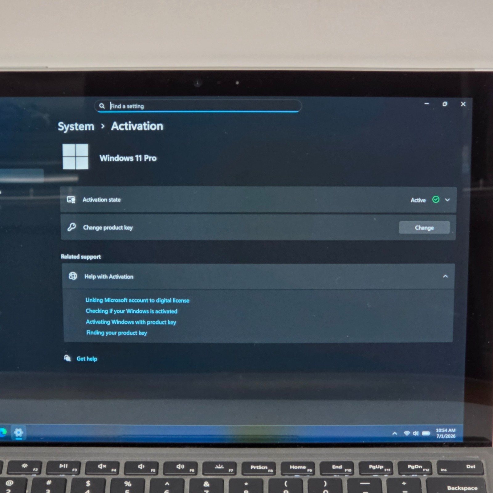Microsoft Surface Pro 5 1796 128GB | Intel Core m3-7Y30 | 4GB Ram | Win 11 Pro