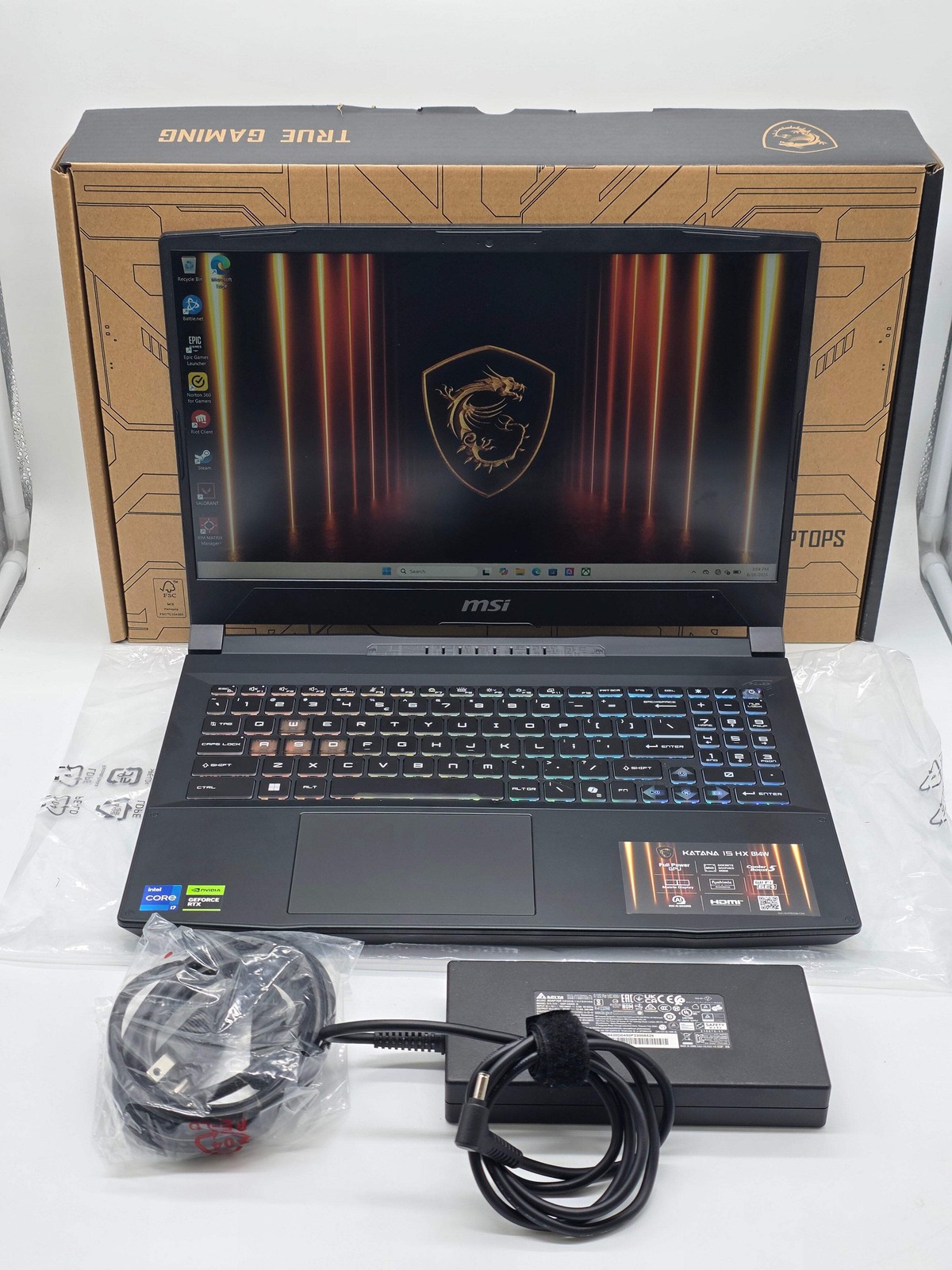 MSI Katana 15 HX B14WEK 15.6″ Core i7-14650HX 2.2GHz RTX 5050 16GB RAM 512GB SSD