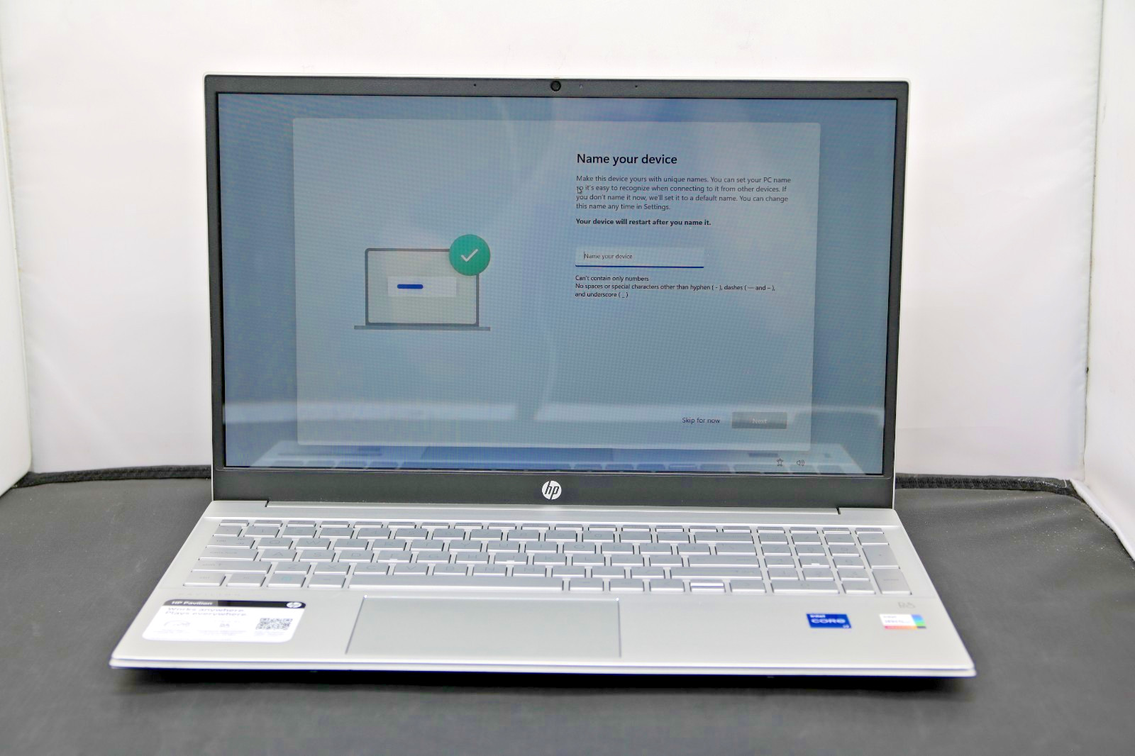 HP Pavilion 15-eg2078nr – i7-1260P – 16GB, 256GB, Windows 11 + Adapter