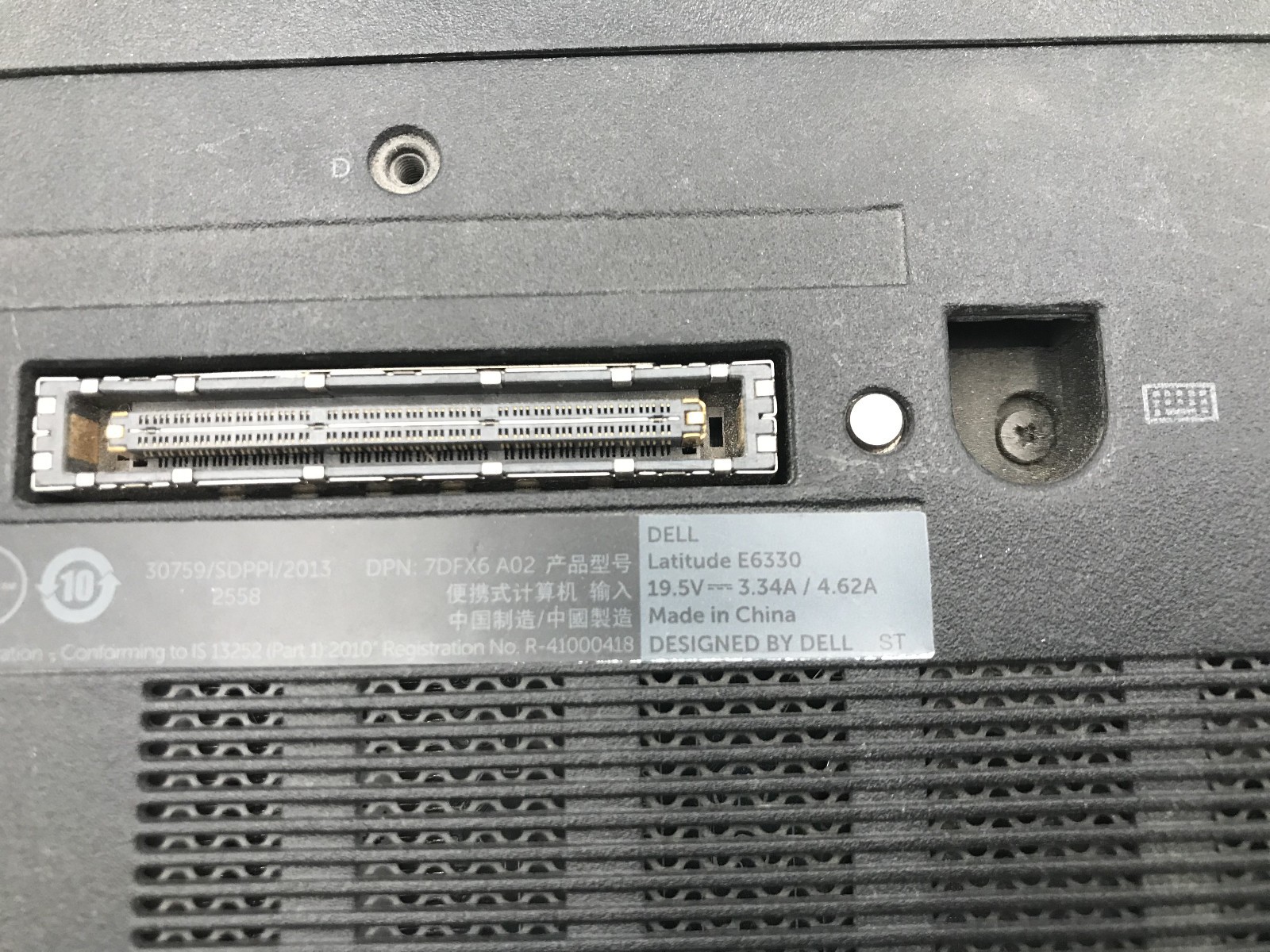 DELL LATITUDE E6330 – BOOTS TO BIOS – INTEL I5 3340M – NO RAM – READ DESCRIP -BB