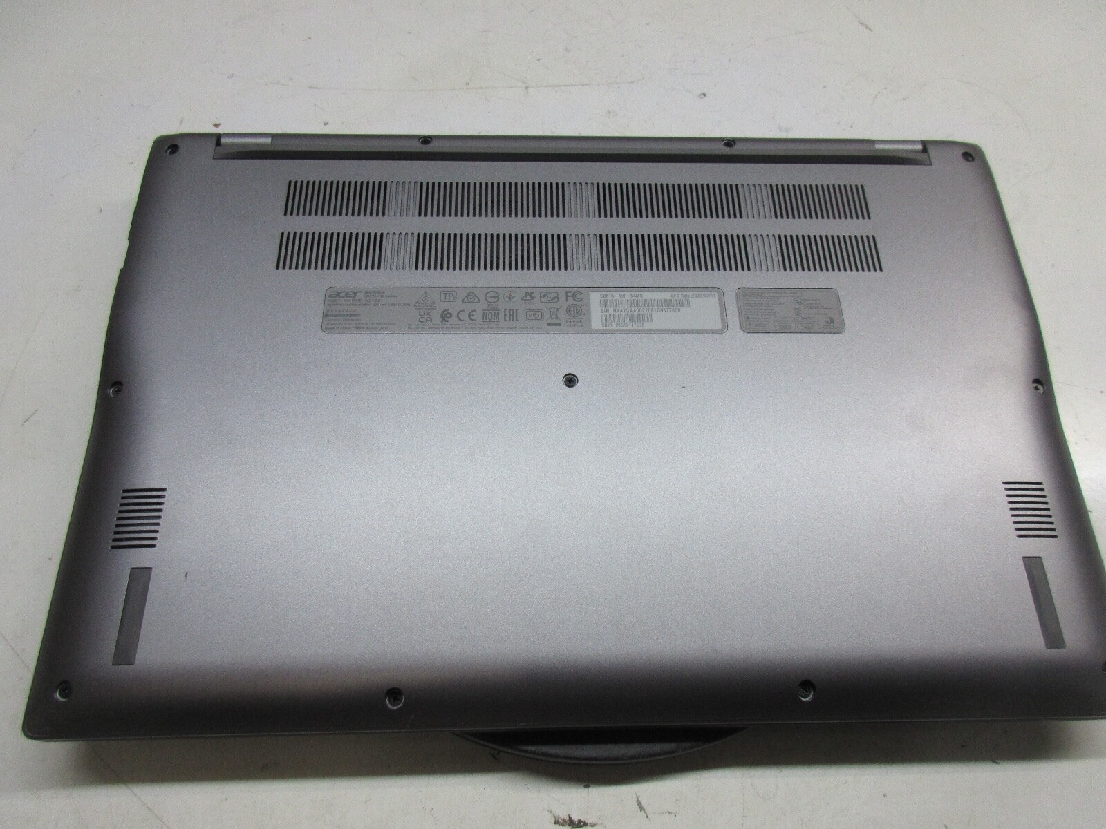 Acer 515 15.6″ Chromebook Intel Core i5-1135G7 2.4GHz 8GB NO HDD