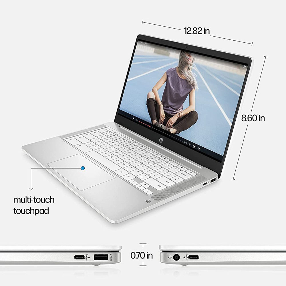 Hewlett Packard Chromebook 14ANA0240NR 14″ Touchscreen Laptop, 4GB RAM/64GB SSD,