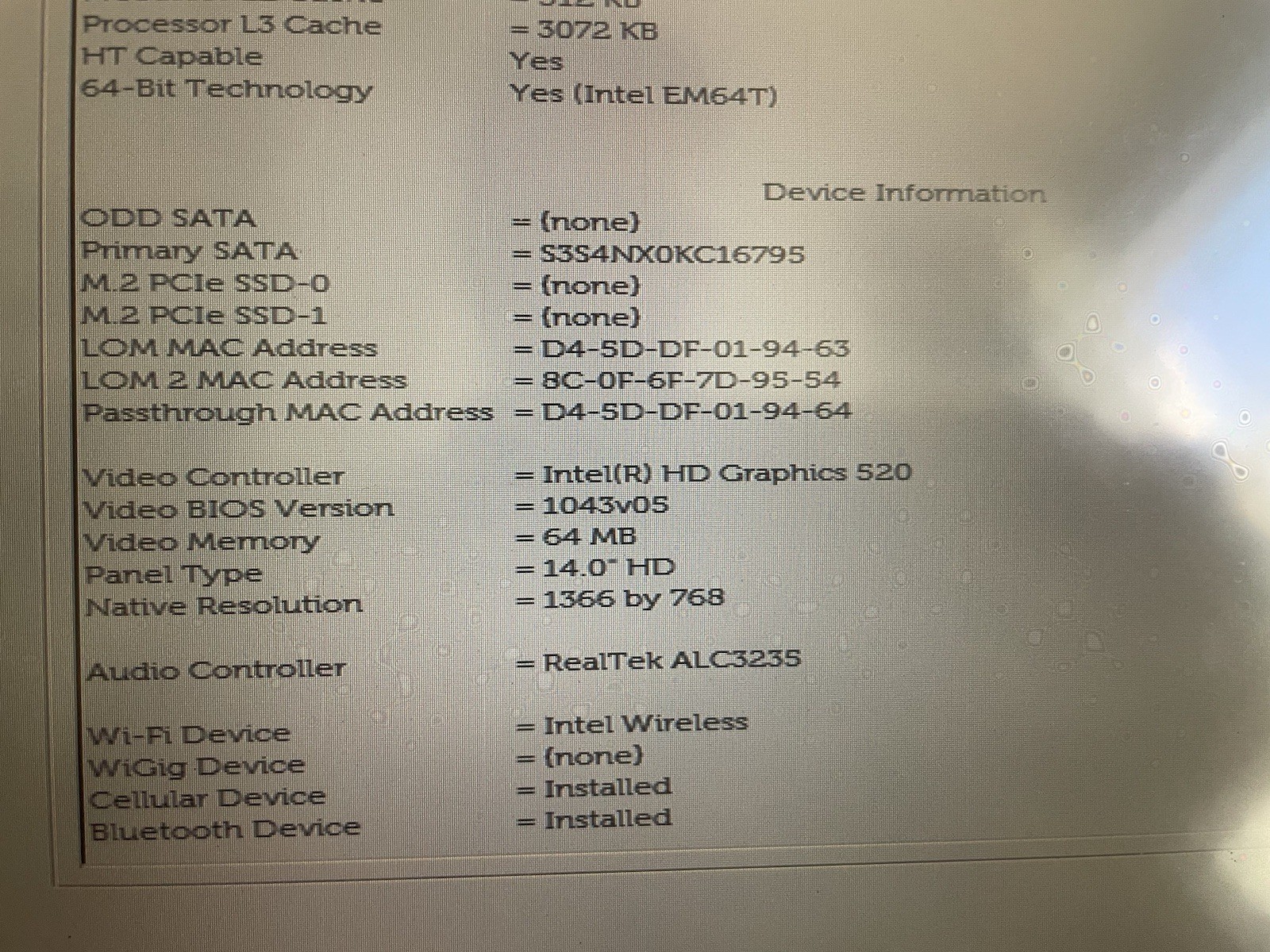 Dell 14 RUGGED 7414 Intel i5-6300U @2.40GHz 16GB NO SSD WEBCAM NO OS READ