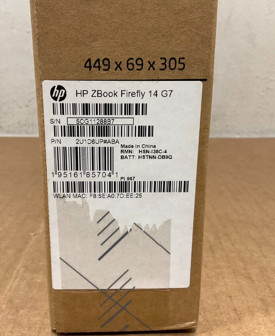 HP ZFirefly 14 G7 i7-10610U 16GB 256GB BT5 WiFi6 14F W10P64 2U1D6UP#ABA ✅❤️✅❤️