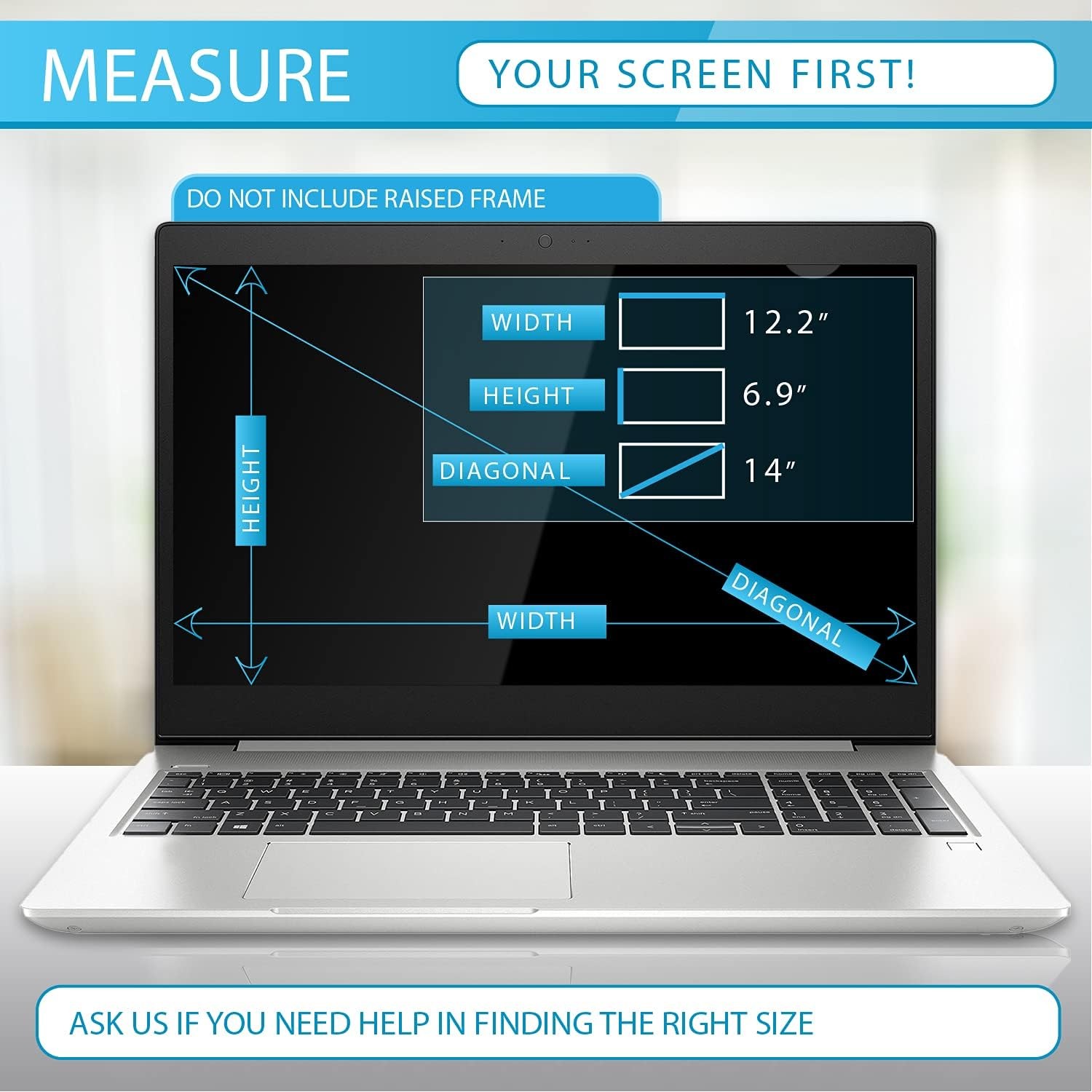 Premium Anti Blue Light and Anti Glare Screen Protector for 14 Inches Laptop (3