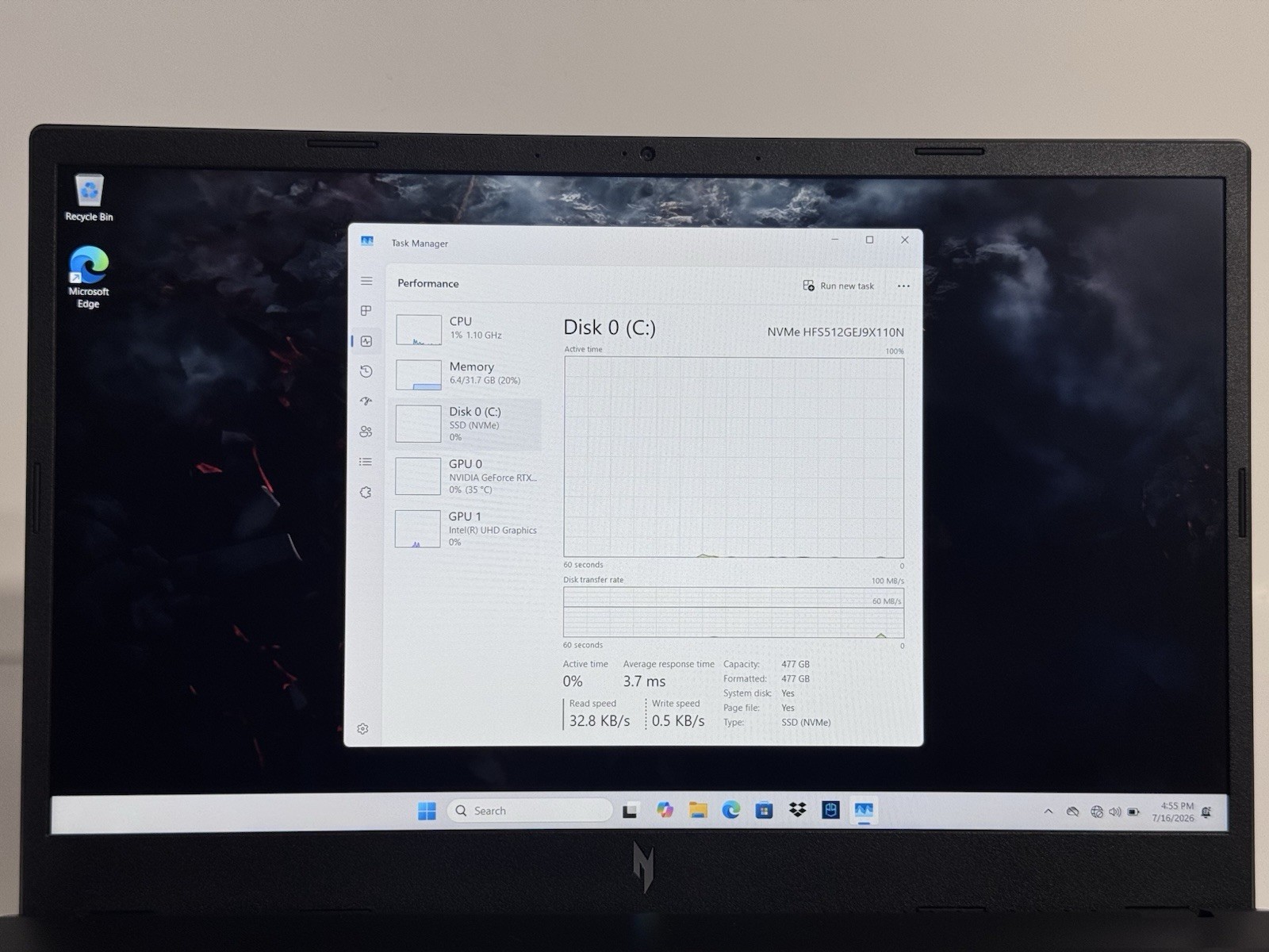 Acer Nitro V 15 ANV15-52 15.6″ 144Hz i5-13420H 2.1GHz 32GB DDR5 512GB RTX 4050