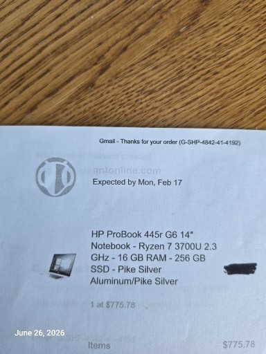 HP ProBook 445r G6 14″ Notebook Ryzen 7 3700U 2.3 GHz Silver 16 GB RAM 256 Gb SS