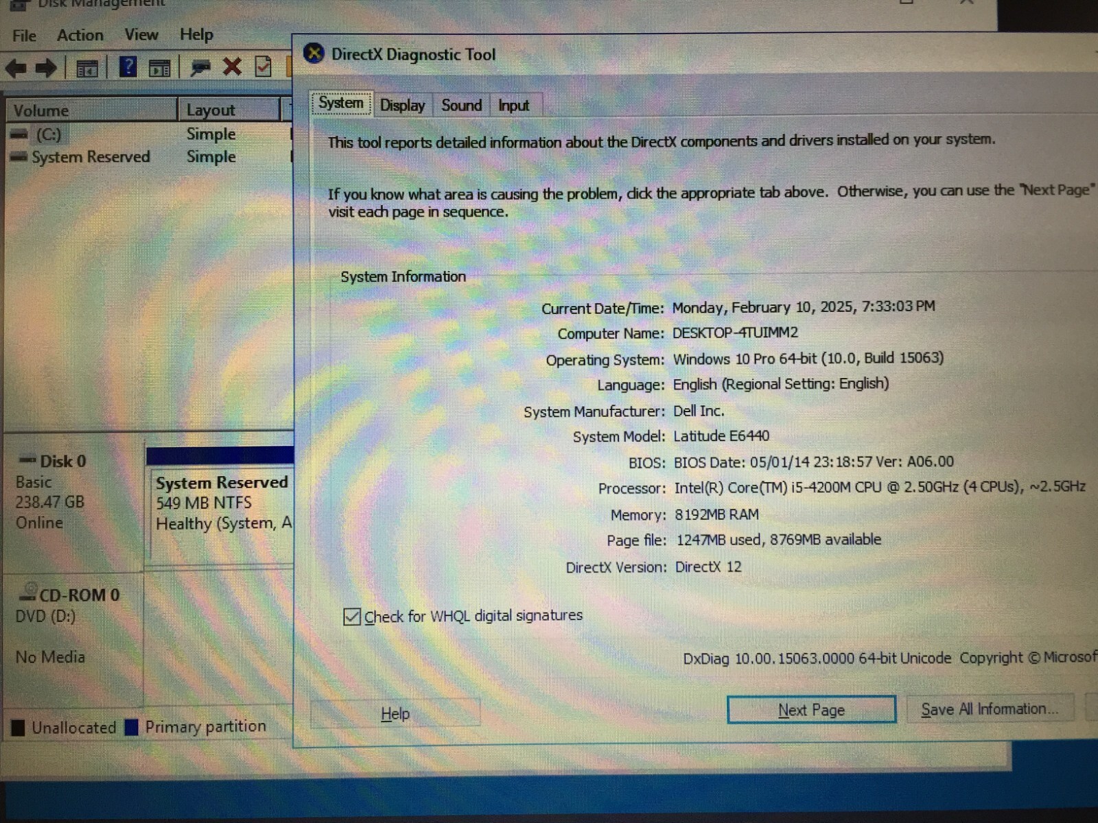 *Bad Battery* Dell Latitude E6440 14″ Laptop/i5-4200M/4GB/320GB HDD/DVDRW/W10Pro