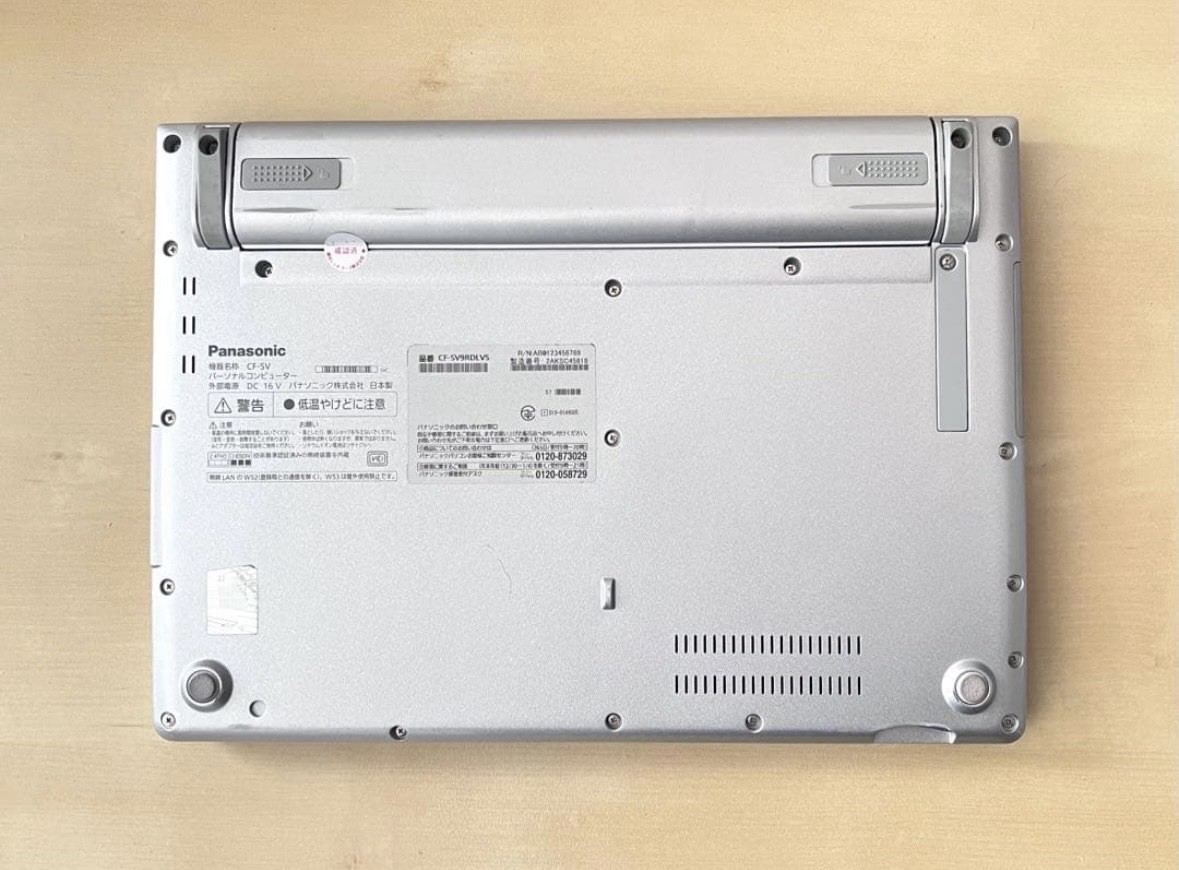 Panasonic Let’s Note CF-SV9 Windows11 Pro Core i5 SSD 256GB RAM 16GB w/charger