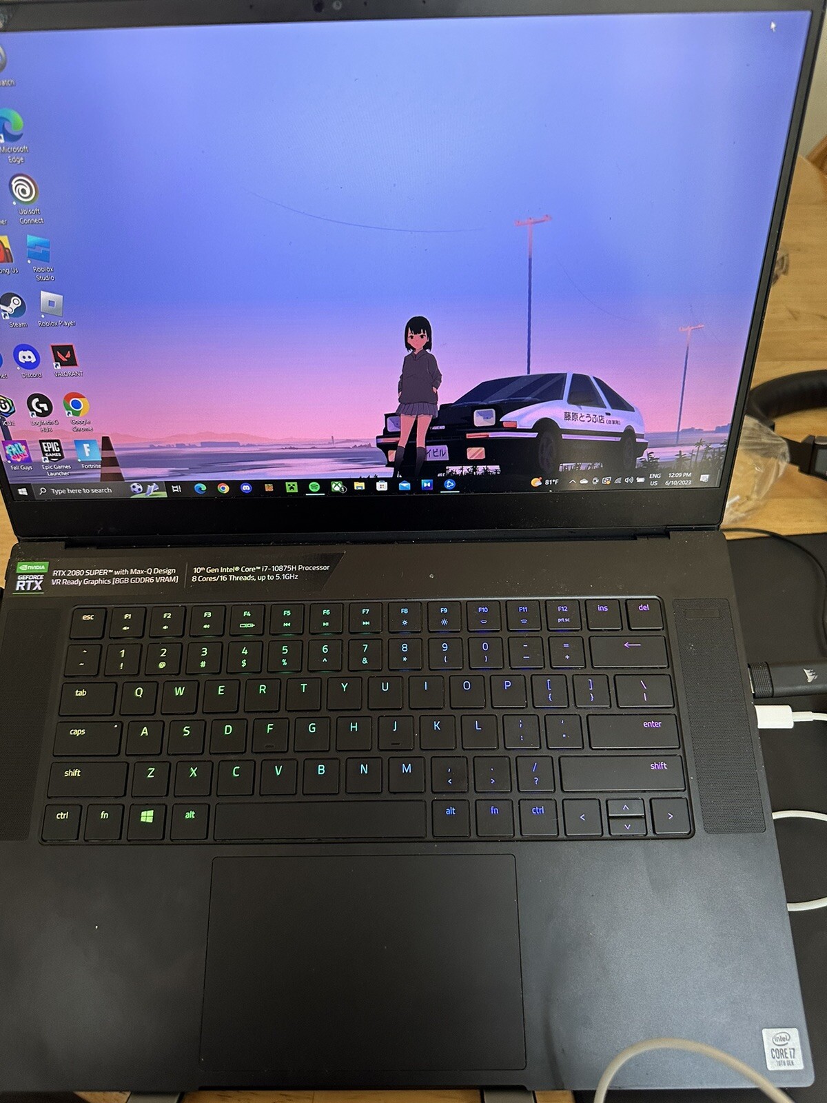 Razer Blade 15.6″ FHD (1TB SSD , Intel Core i7 10th Gen., 5.10GHz, 16GB) Gaming
