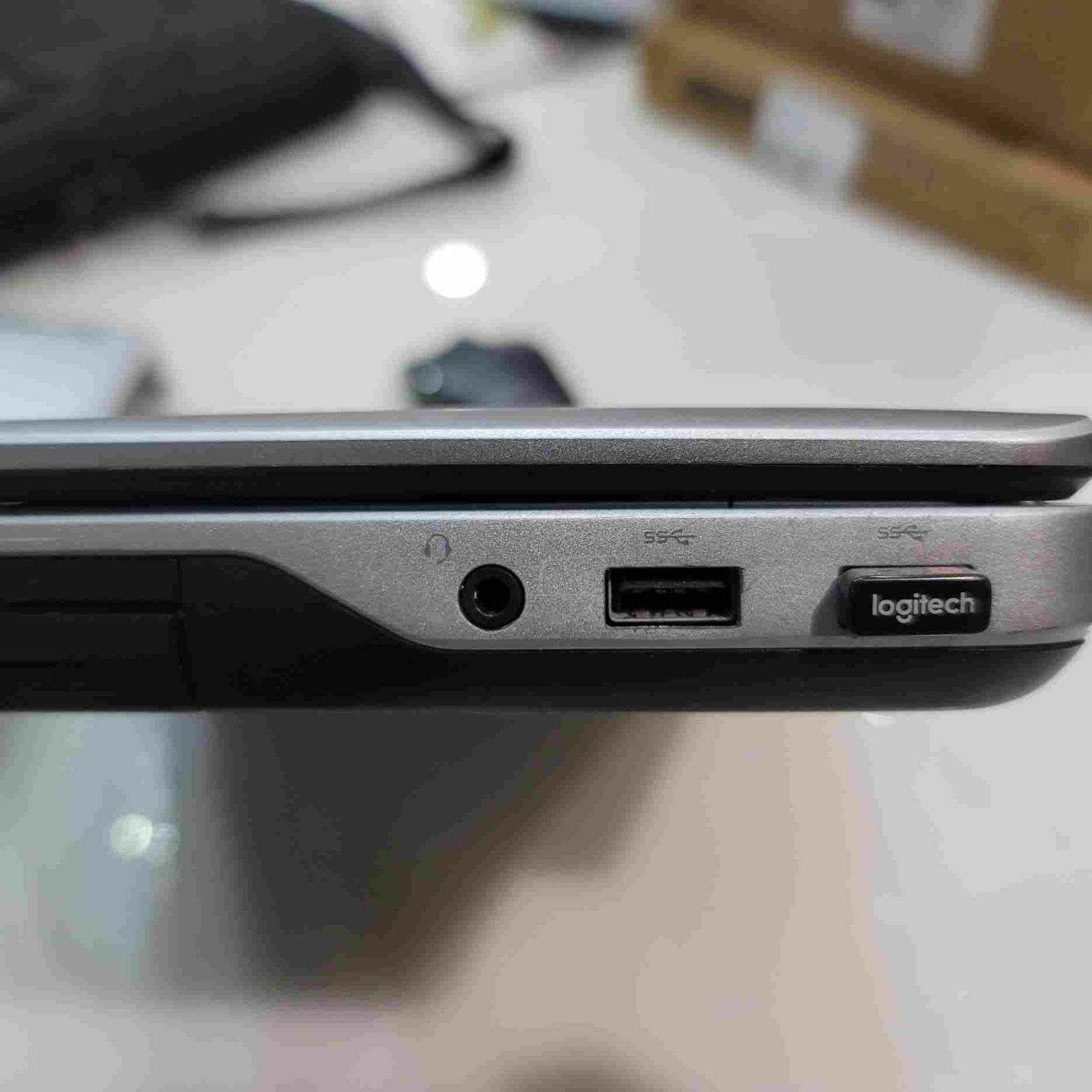 Silver Dell Latitude laptop e6540