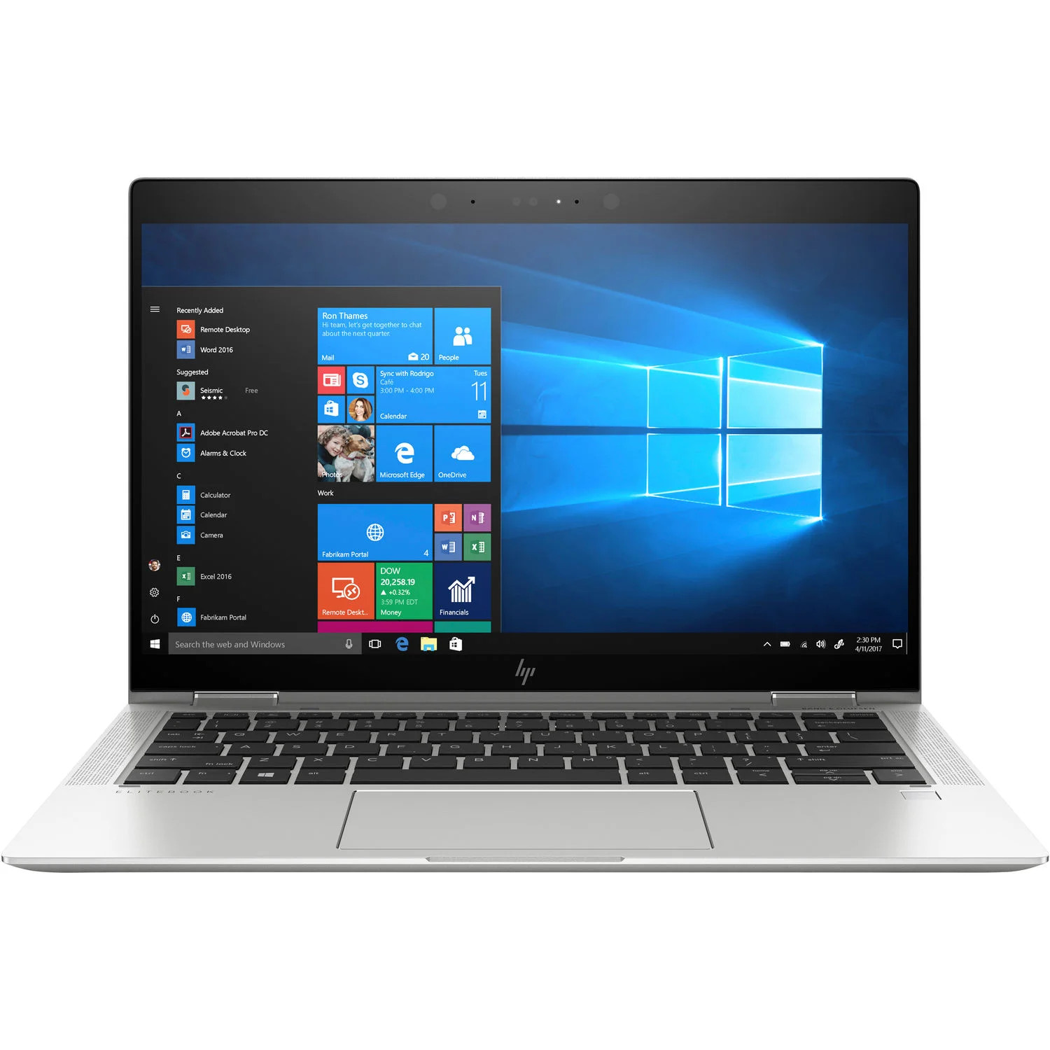 Hp Elitebook X360 1030 G3 13.3″ Laptop i5-8365U 16GB 256GB SSD W11P Touchscreen