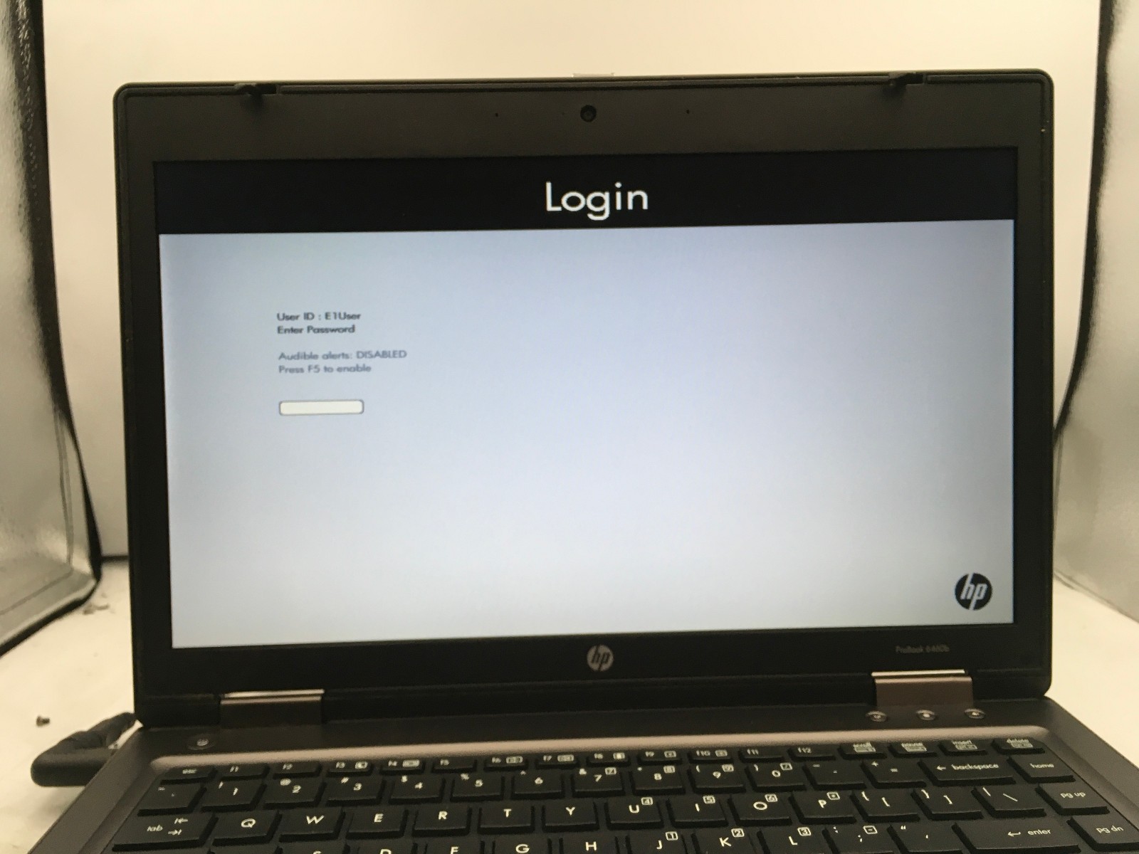HP PROBOOK 6460B – FOR PARTS/BIOS LOCK – INTEL I5 VPRO – NO RAM – 14″ -READ -BB