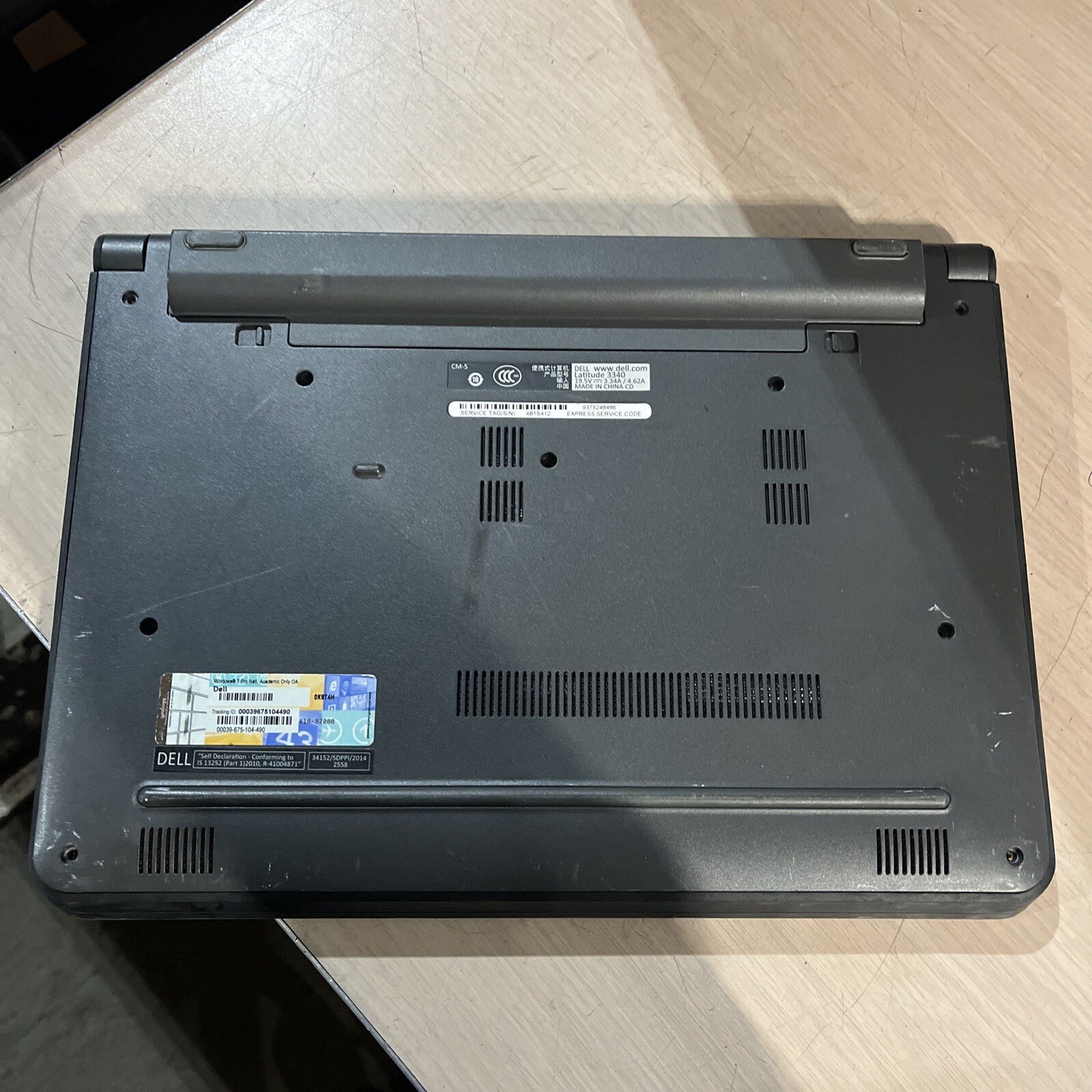 DELL LATITUDE 330 INTEL CORE I3-4005U 1.70GHZ 4GB RAM NO HD