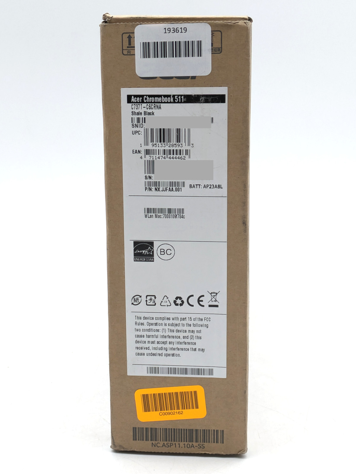 Acer Chromebook 511 11.6″ Intel Processor N150 8GB DDR5 64GB eMMC Chrome OS