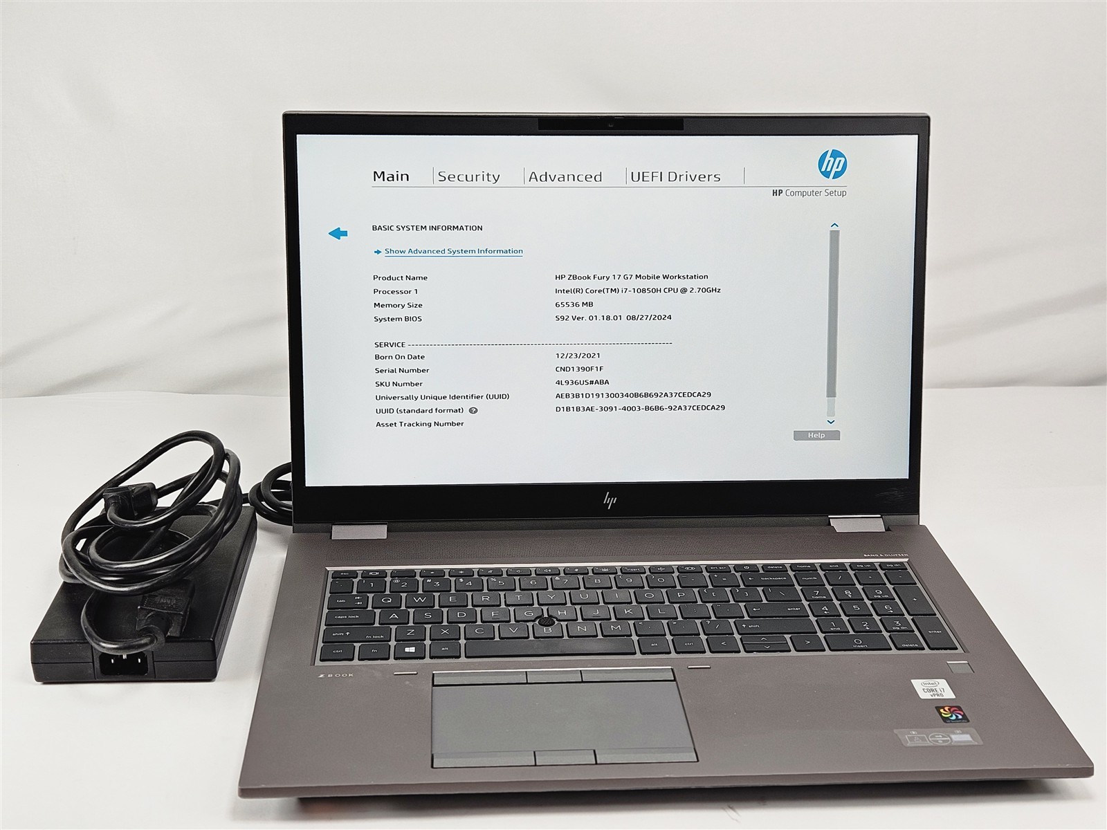 HP ZBook Fury 17 G7 Intel Core i7-10850H 64GB 1TB SSD 17.3″ Quadro RTX 5000