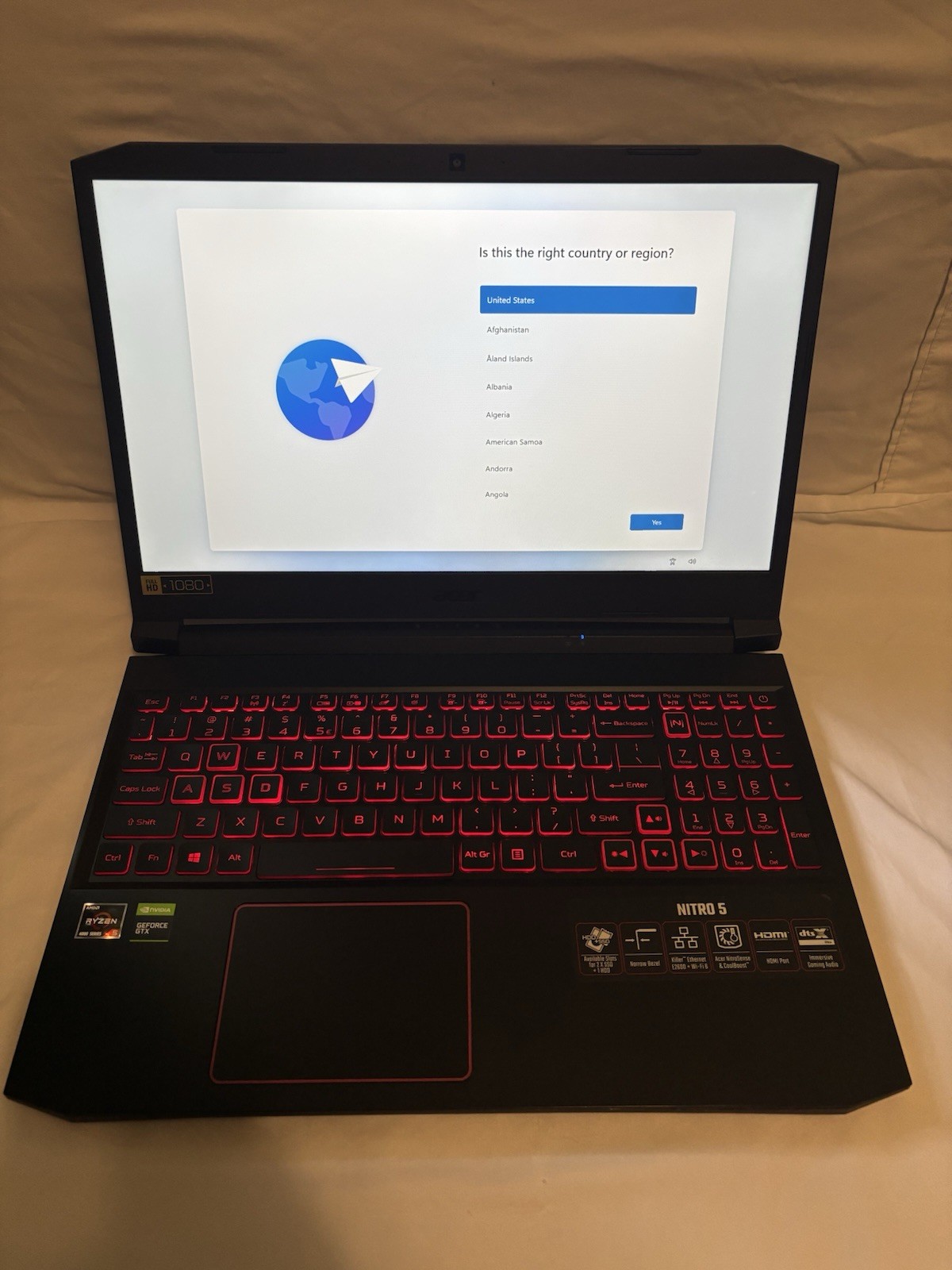 Acer Nitro Ryzen 5,4600H,15.6”,Nvidia GeForce GTX 1650,4GB GDDR6 Obsidian Black