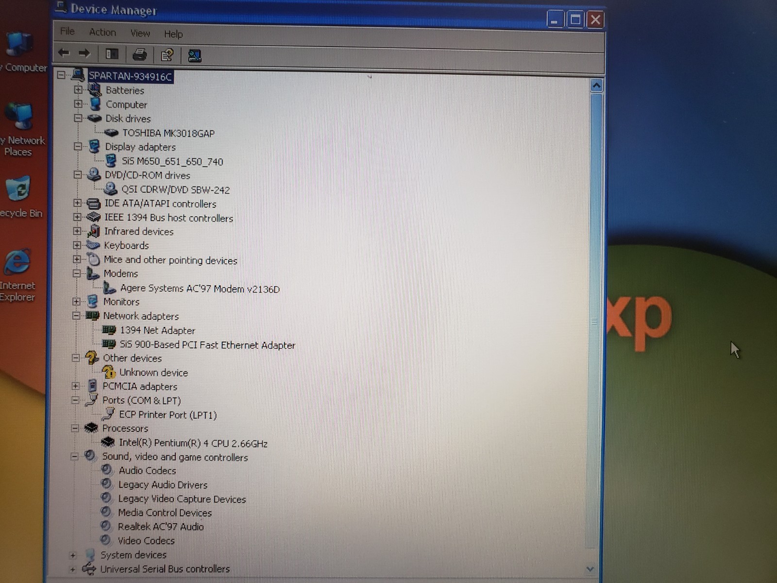 Vintage Asus Spartan A2500H Pentium 4, 2.66 15″ Notebook Laptop 512MB 30GB WinXP
