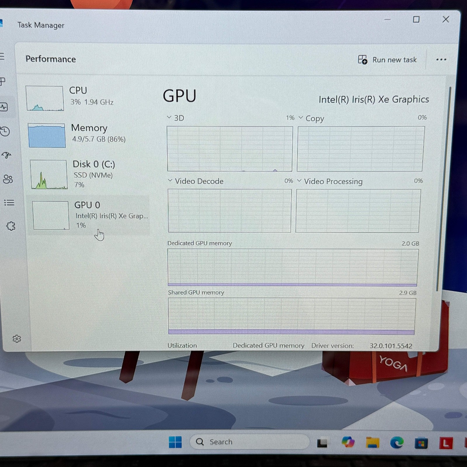 Lenovo Yoga 7 2-in-1 14IRL8 14″ i5-1335U 1.3GHz 8GB RAM 512GB SSD