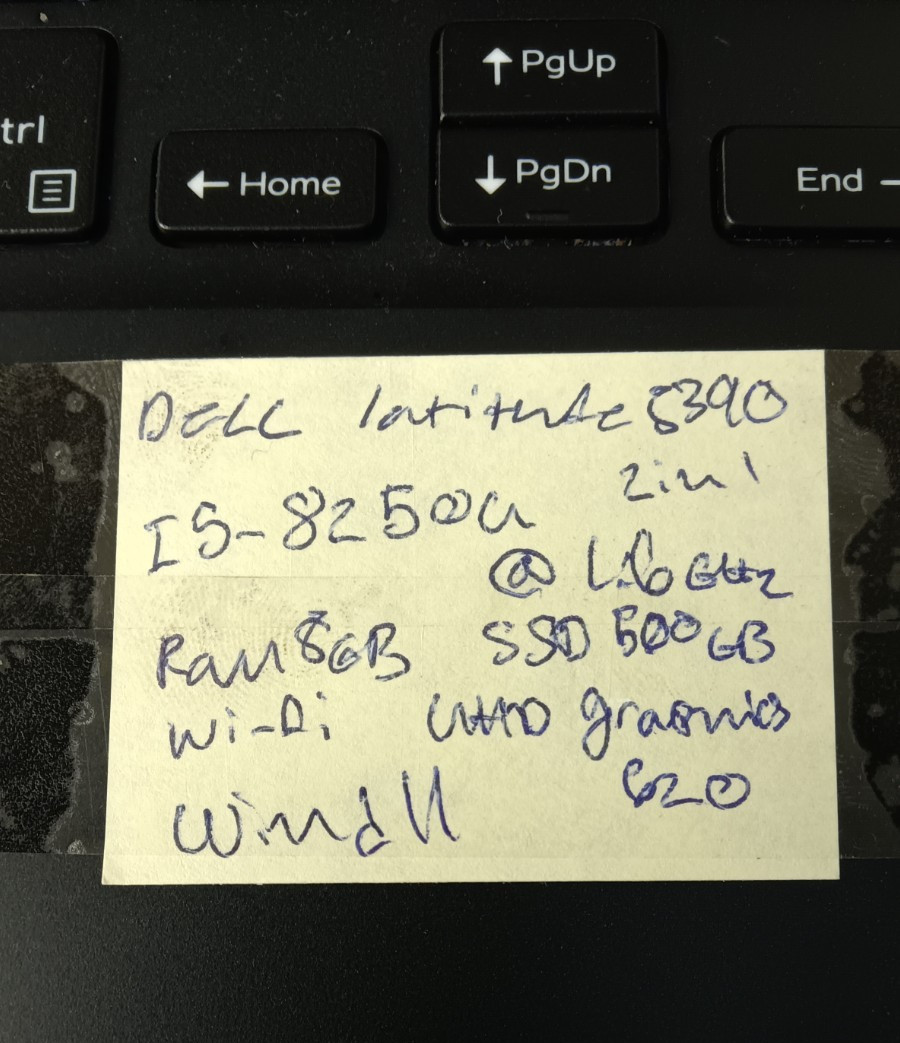 DELL LATITUDE 3390 2 IN 1 I5-8250U 1.60GHZ 8GB 500GB SSD Touch Win 11 Reset Good
