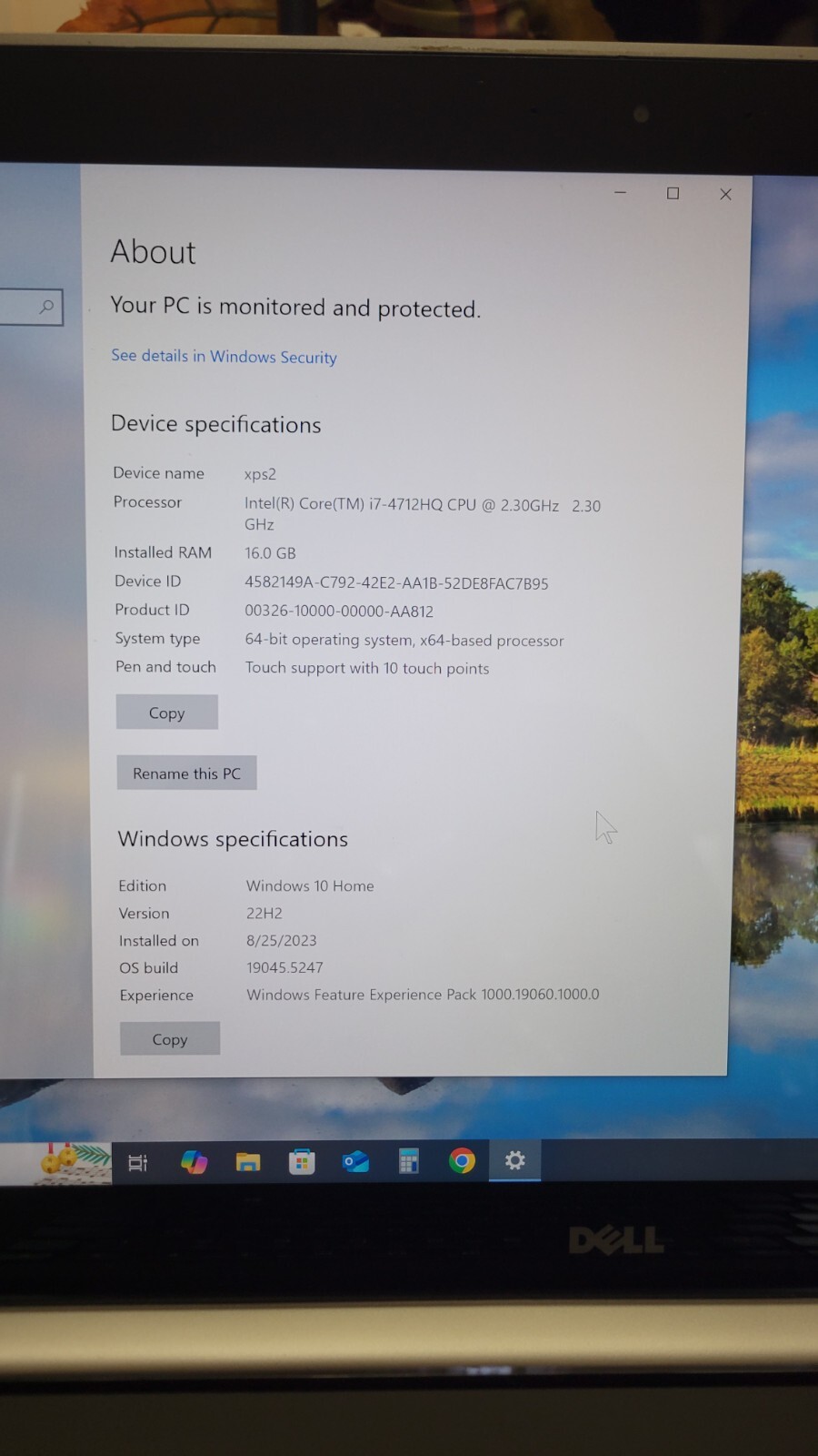 DELL XPS 15 9530 i7 4th generation