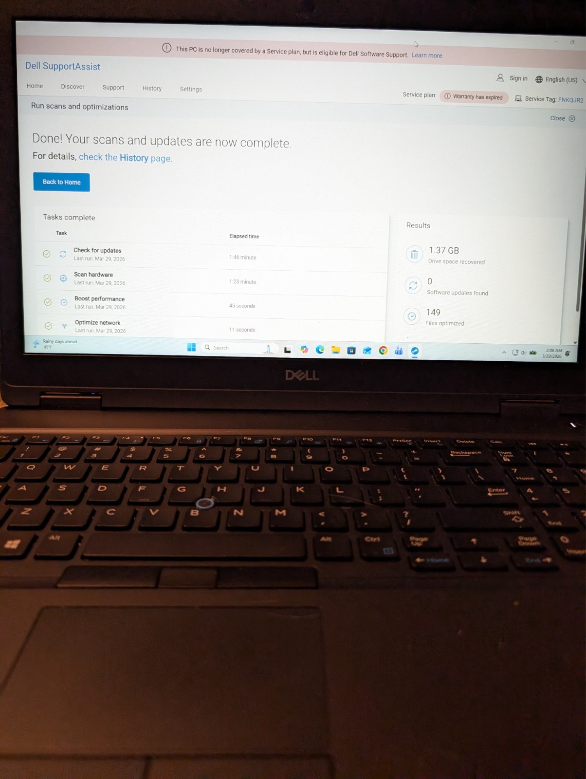 Dell Latitude 5590 Intel i5-8350U 8GB RAM 256 GB NVMe, Wi-Fi 5/BT 4.2 Win 11 Pro