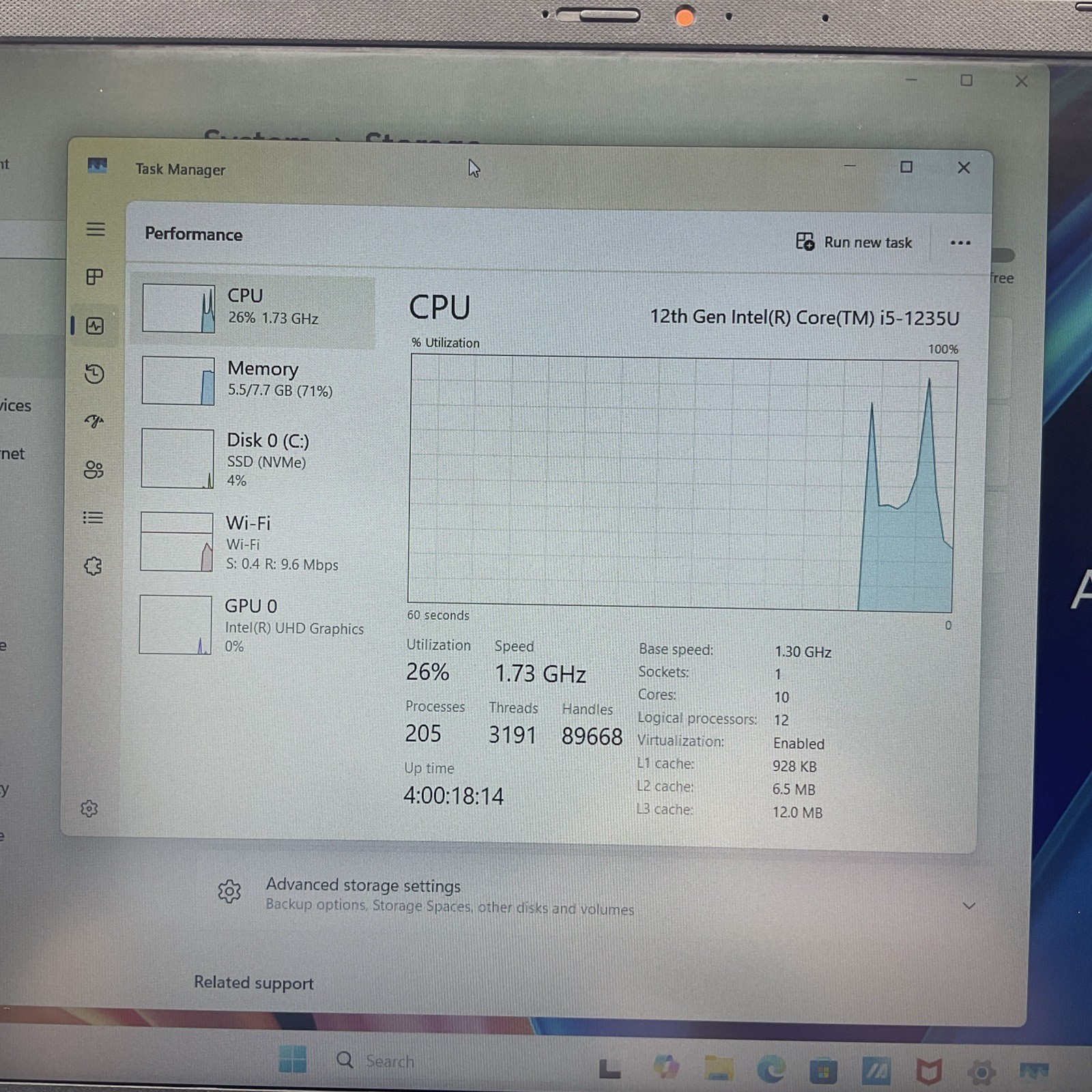 ASUS Vivobook F1502ZA-WS51 15.6″ i5-1235U 8GB RAM With Dell Backpack PO1520P