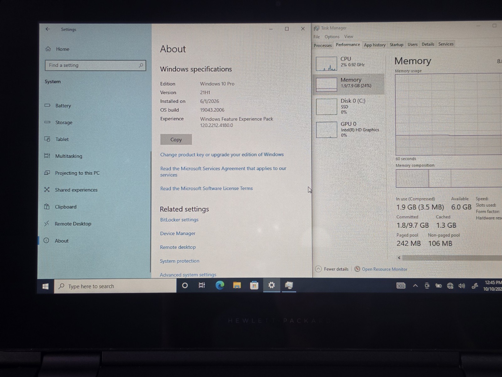HP X360 310 G2, 2-in-1 Touchscreen, 8GB RAM, 128GB SSD, WIN10 Pro