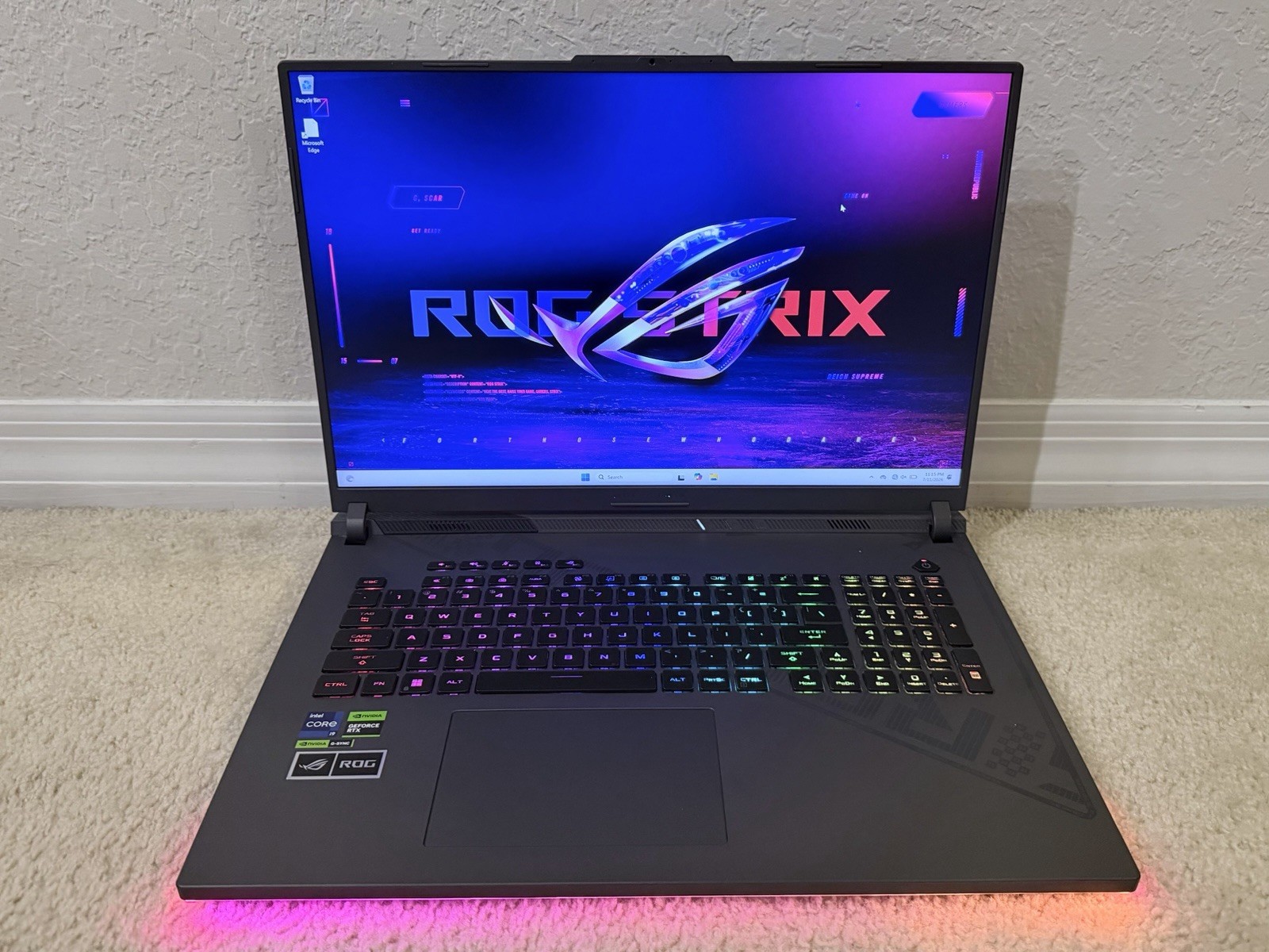 Asus ROG Strix G18 G814 240Hz QHD+ 2.2 GHz i9-13980HX 16GB 1TB SSD RTX 4080