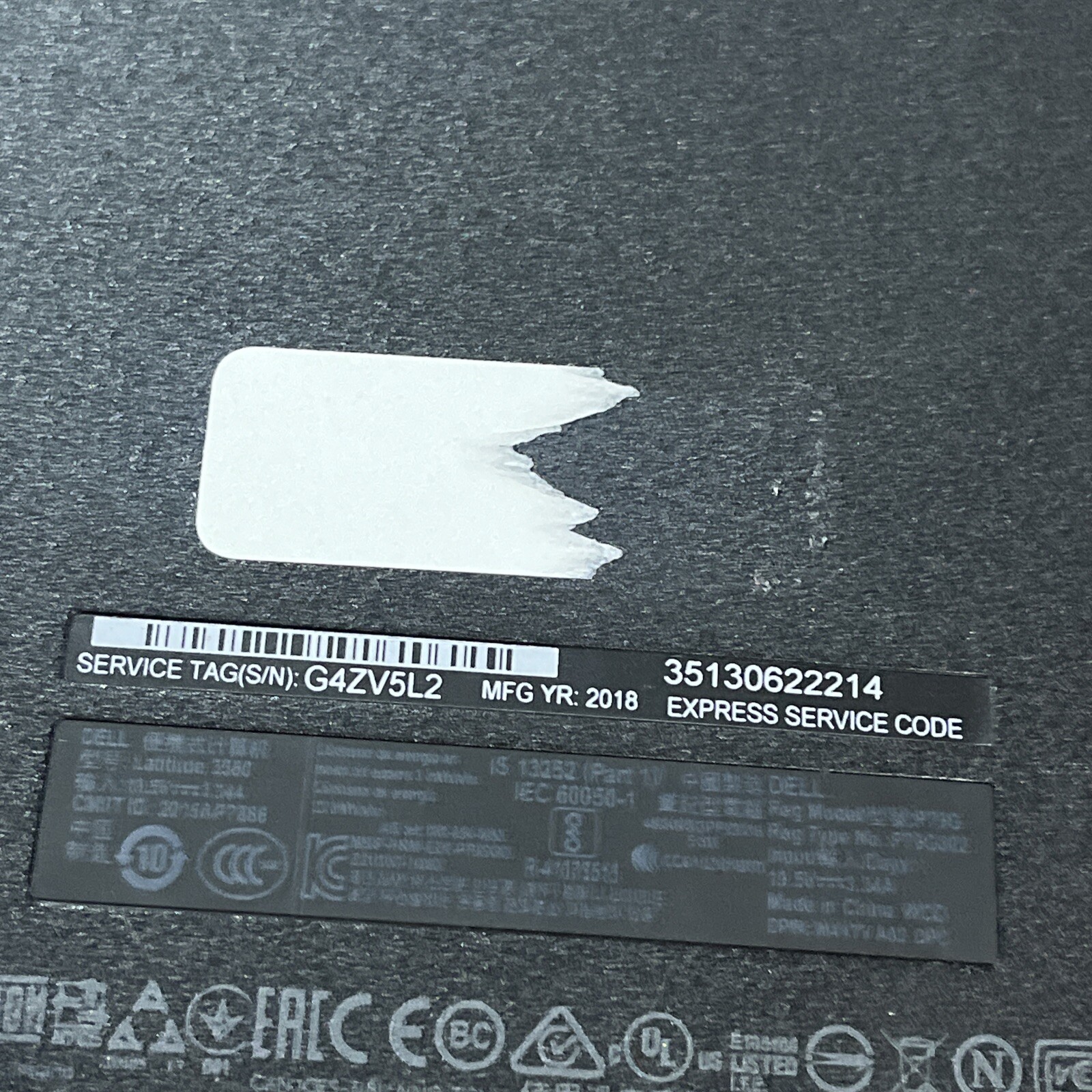 DELL LATITUDE 3580 INTEL CORE I3-6006U 2.00GHZ 4GB RAM NO HD