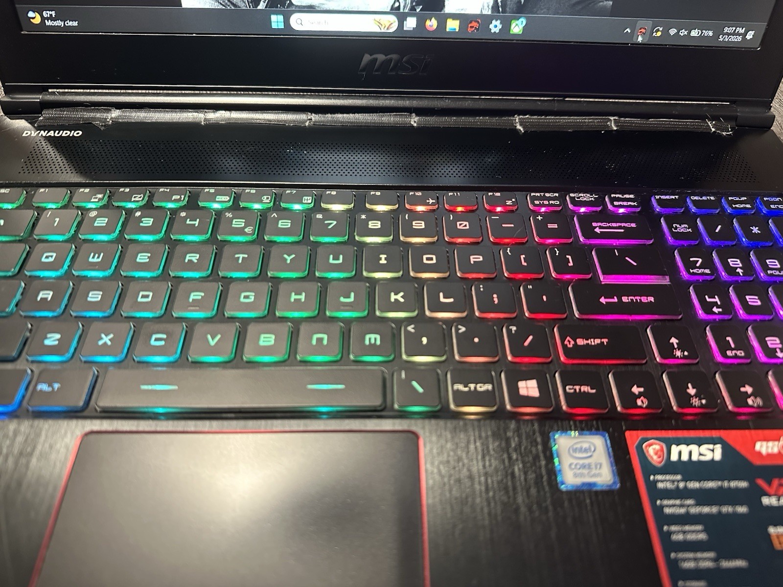 MSI GS63 Stealth 8RE Gaming Laptop –I7-8750H GTX 1060 16GB RAM 256GB SSD 1TB HD