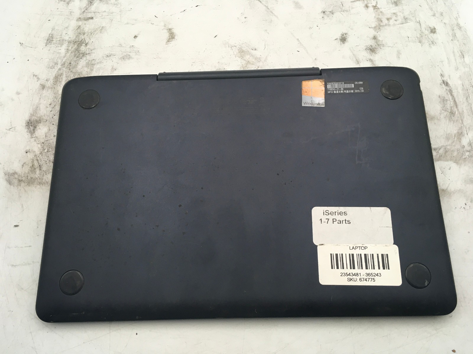 ASUS TABLET T100CHI C1 BK 12M – FOR PARTS/NO POWER – INTEL ATOM Z3775 – READ -BB