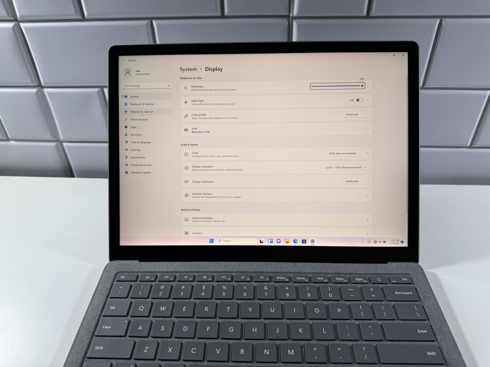 Microsoft Surface Laptop 5 13.5” 1950 Intel Core i7-1265U 16GB RAM 512GB NVME