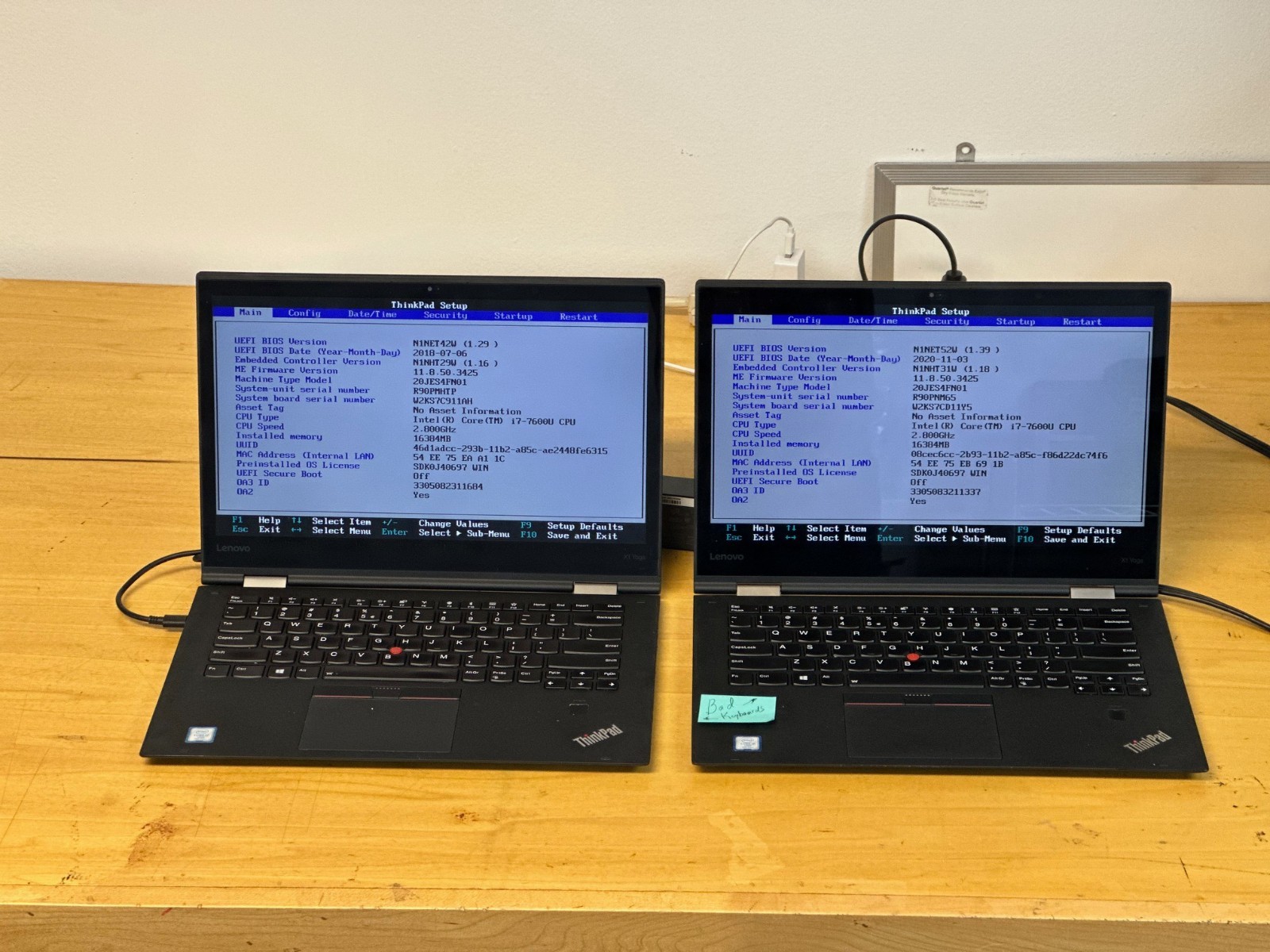 Lenovo ThinkPad 20JES4FN01 X1 Yoga 2nd Gen Intel i7 7600U 512GB 16GB Webcam Qty8