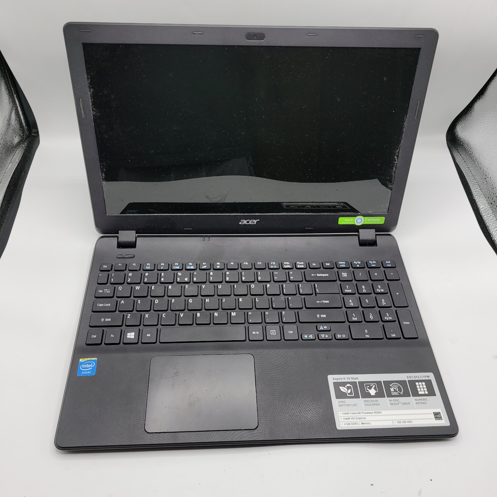 Acer Aspire E15 Start Intel Celeron No RAM 500GB HDD 15.6″ FOR PARTS
