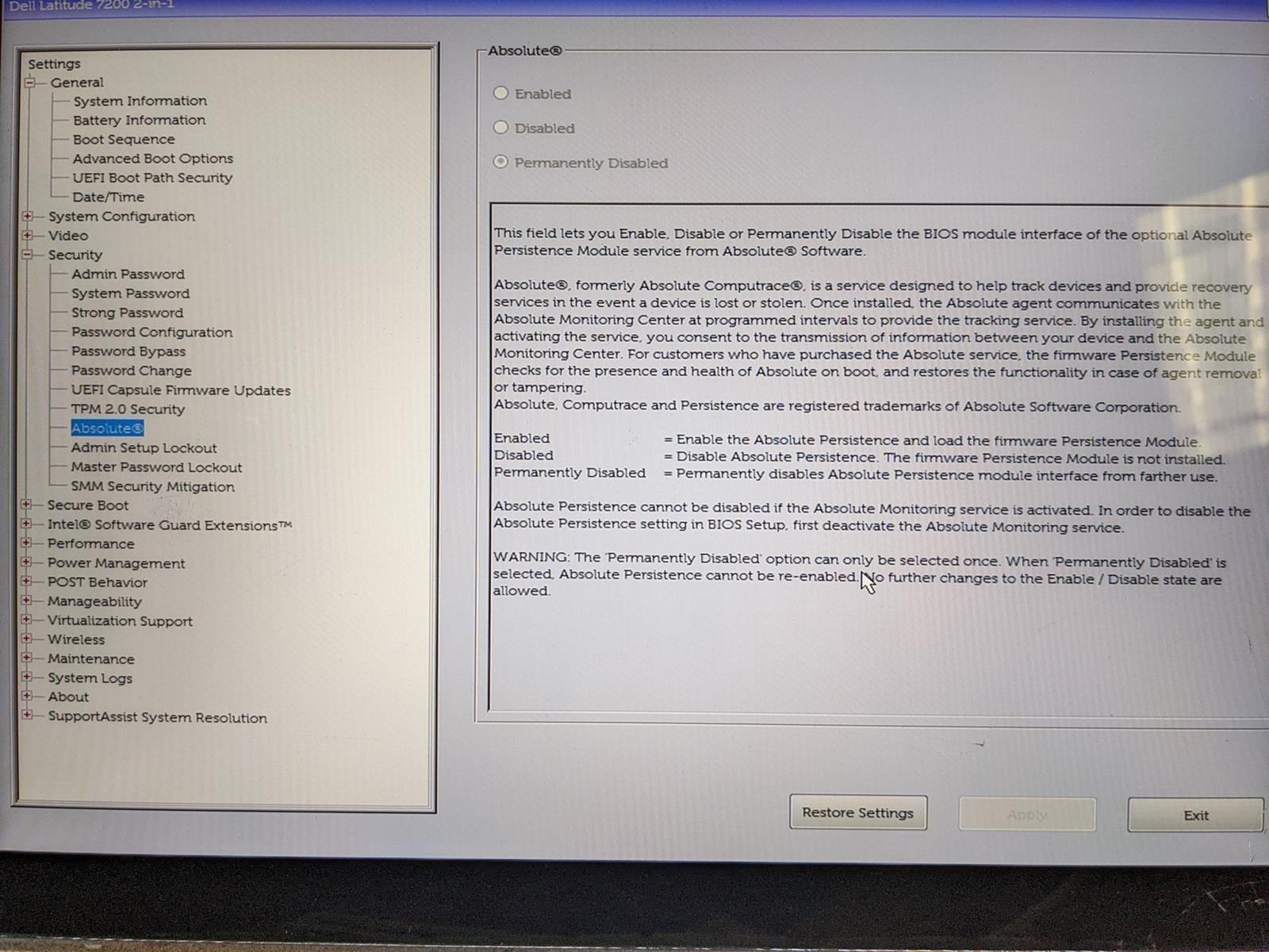 DELL LATITUDE 7200 2-IN-1 i5-8365U @ 1.60GHz, 8GB RAM, NO HDD/OS – (FOR PARTS)